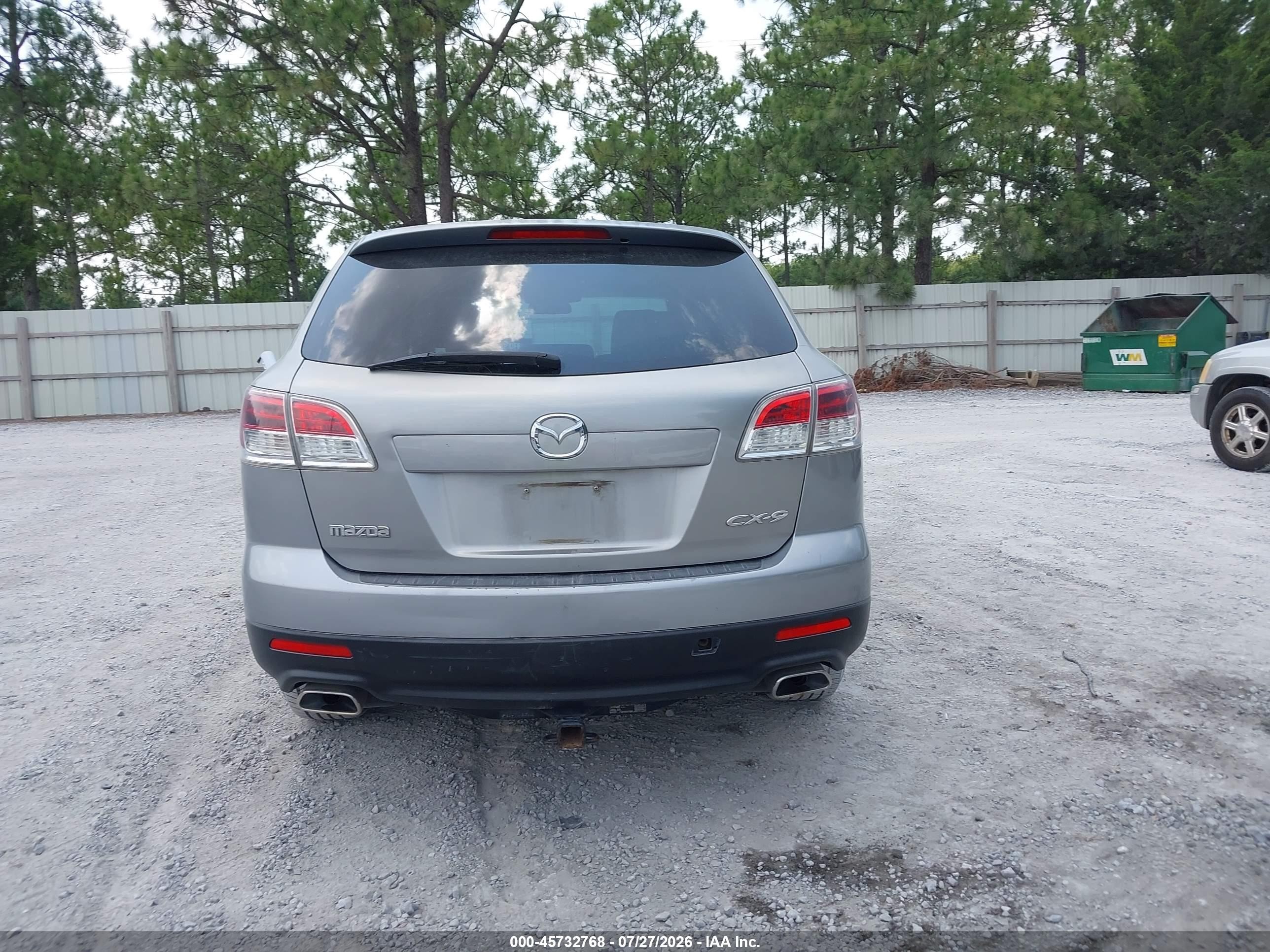 2009 Mazda Cx-9 Touring Silver vin: JM3TB28A590177275