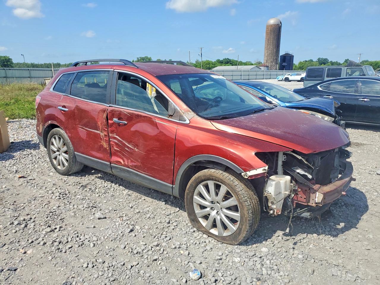 2008 Mazda Cx-9 Burgundy vin: JM3TB28A880136380
