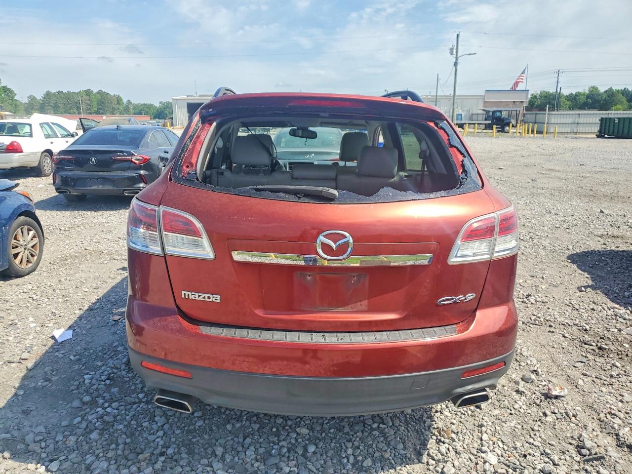 2008 Mazda Cx-9 Burgundy vin: JM3TB28A880136380