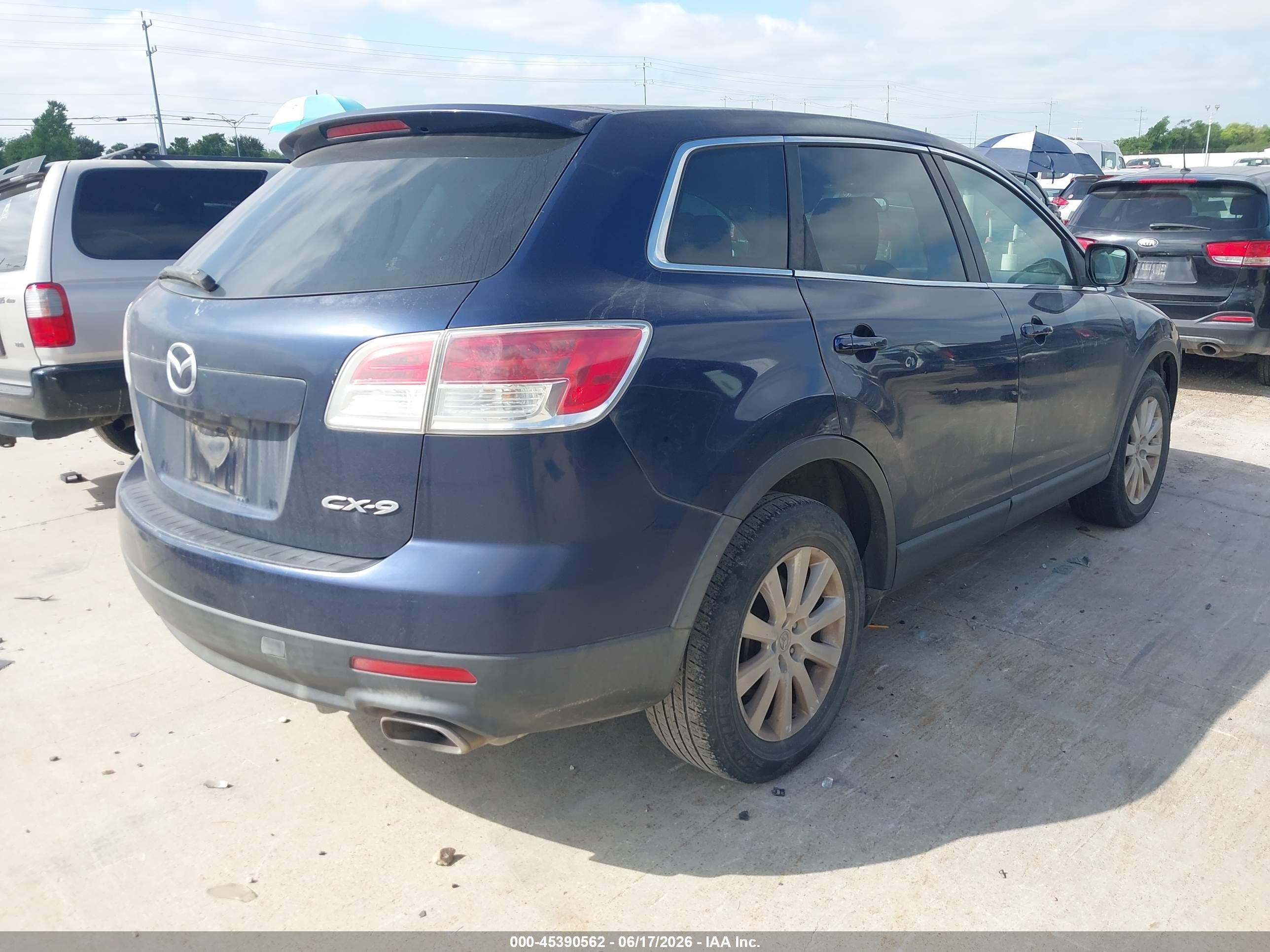 2008 Mazda Cx-9 Sport Синий vin: JM3TB28A880145807