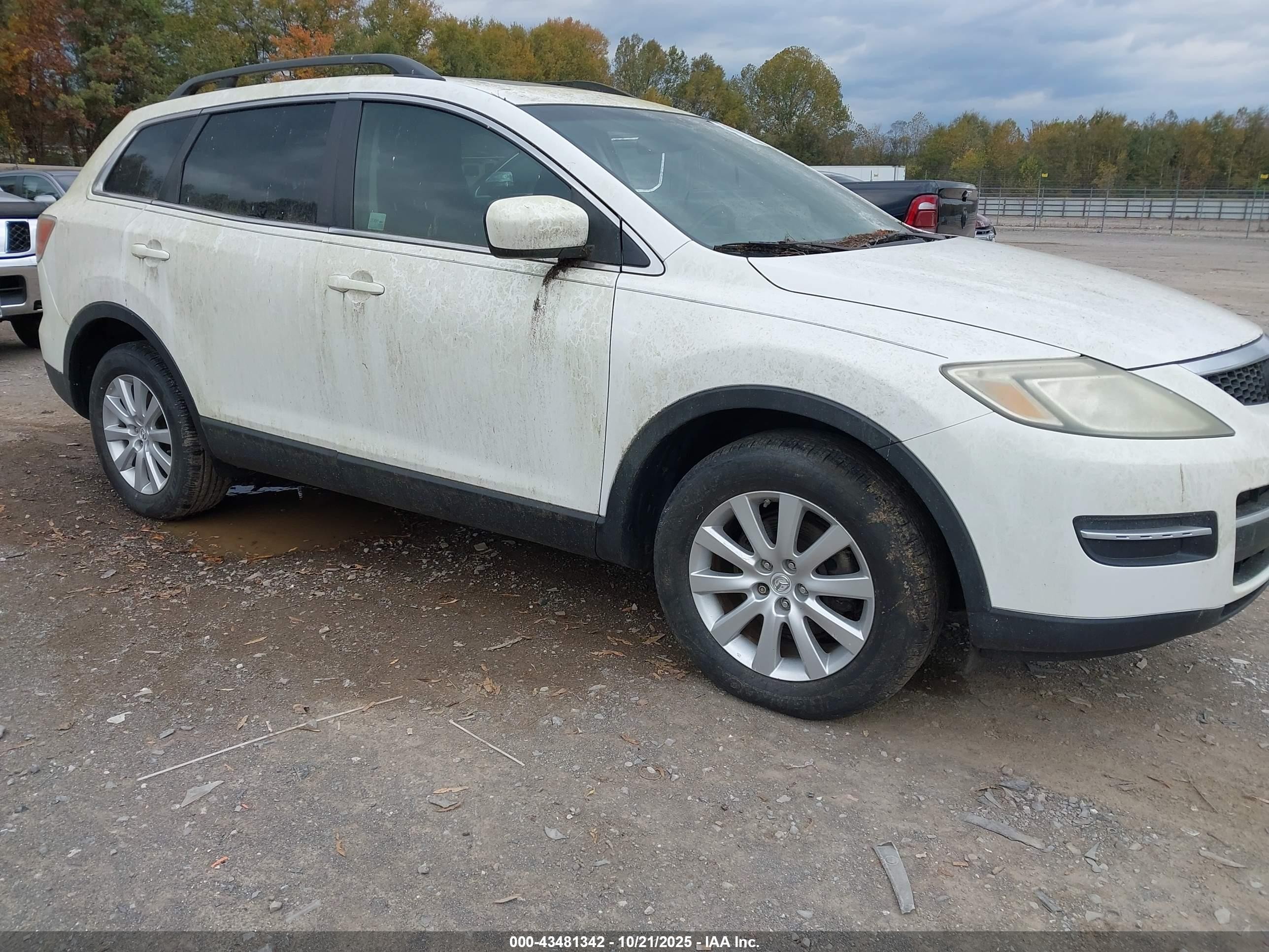 2008 Mazda Cx-9 Sport White vin: JM3TB28A980156122