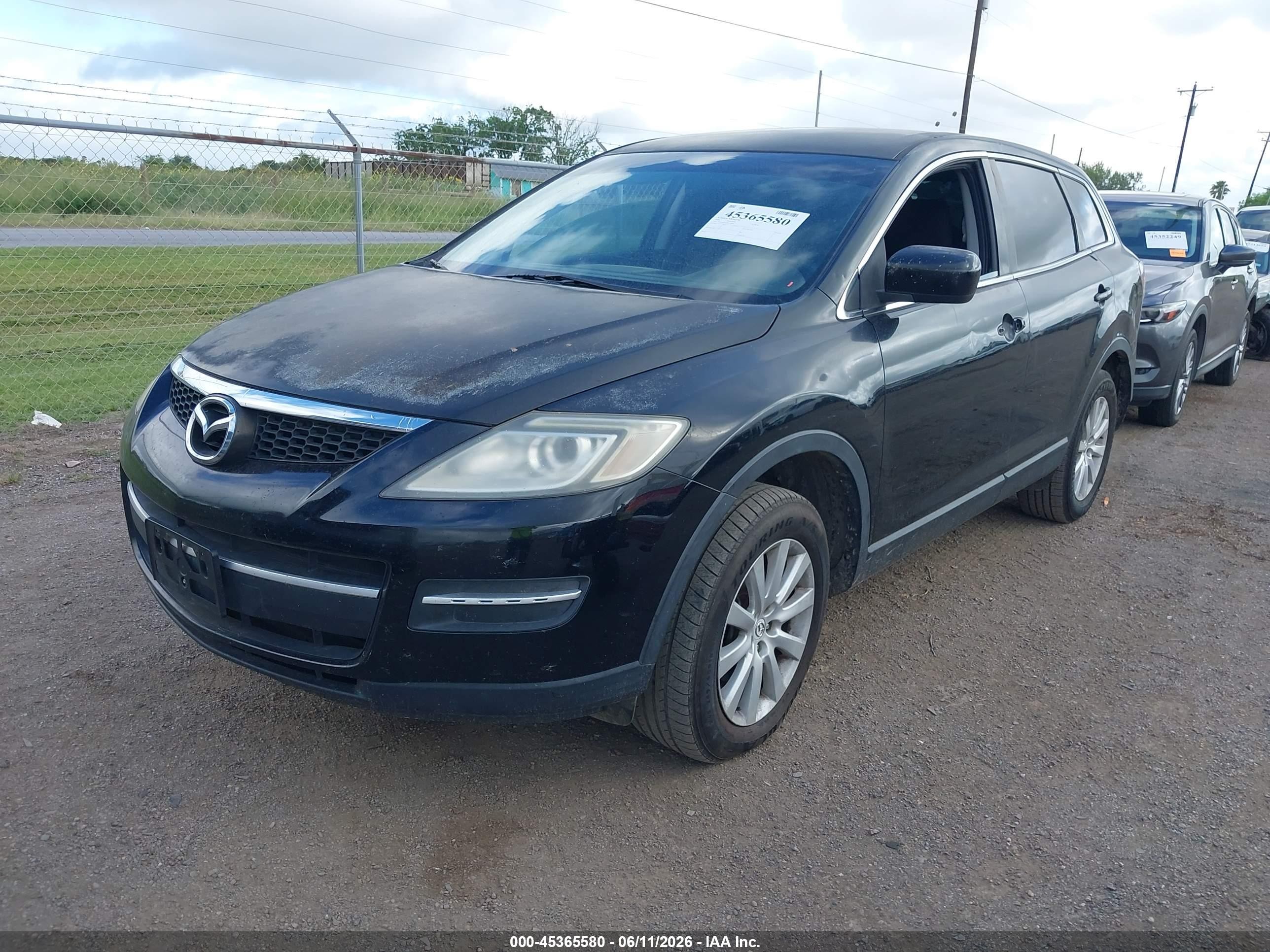 2009 Mazda Cx-9 Sport Black vin: JM3TB28A990179000