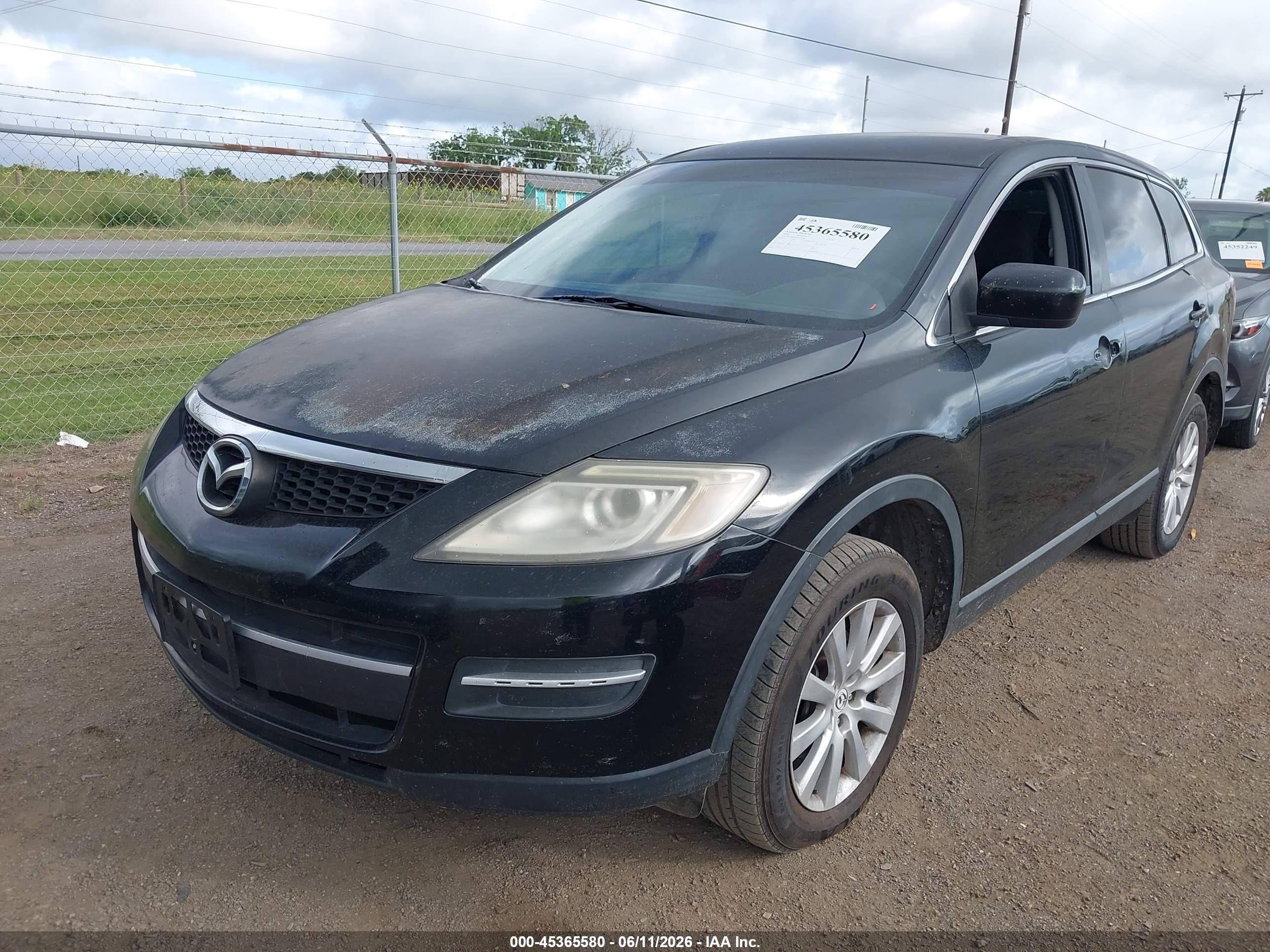 2009 Mazda Cx-9 Sport Black vin: JM3TB28A990179000