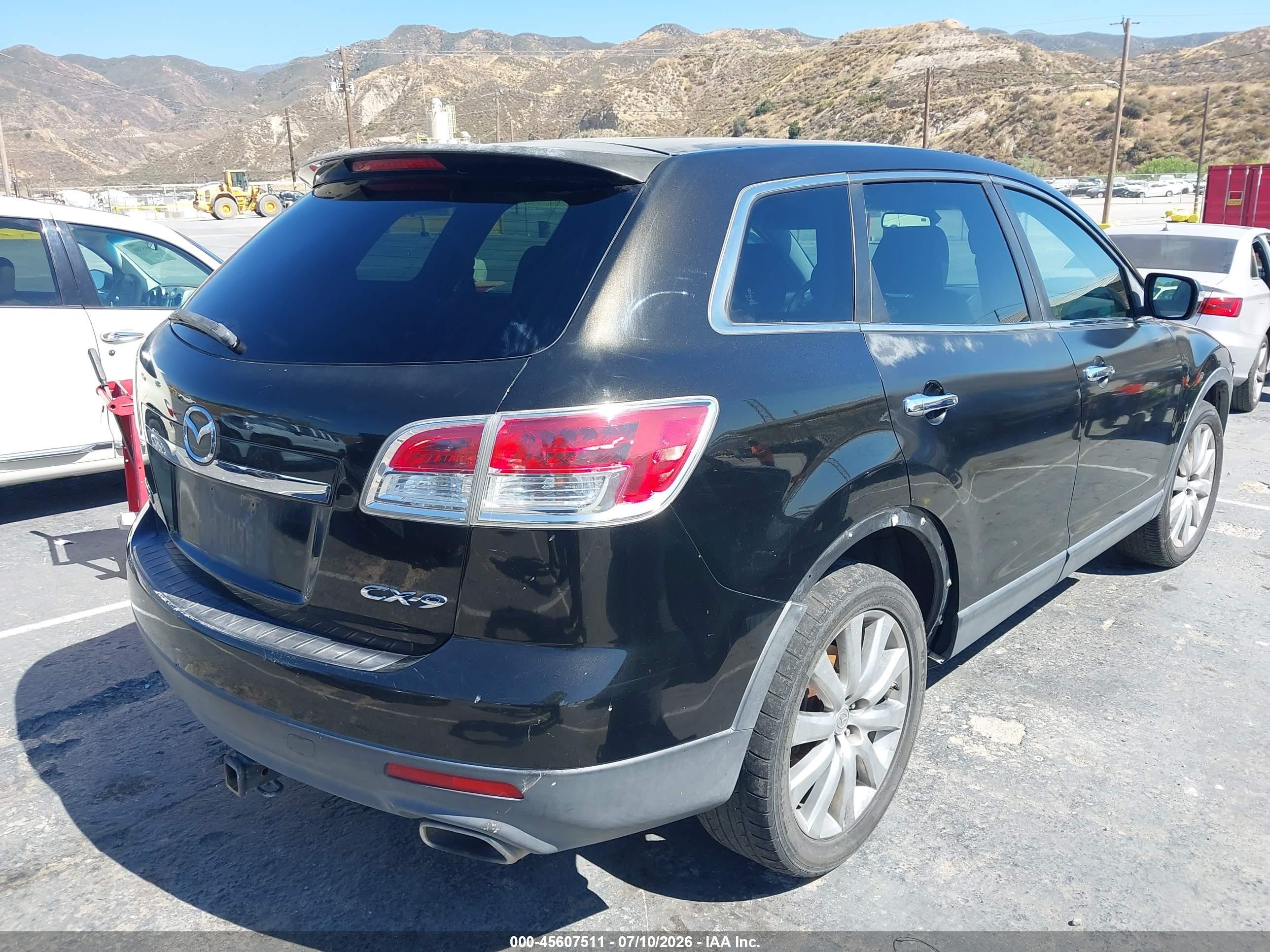 2007 Mazda Cx-9 Grand Touring Black vin: JM3TB28C970120706
