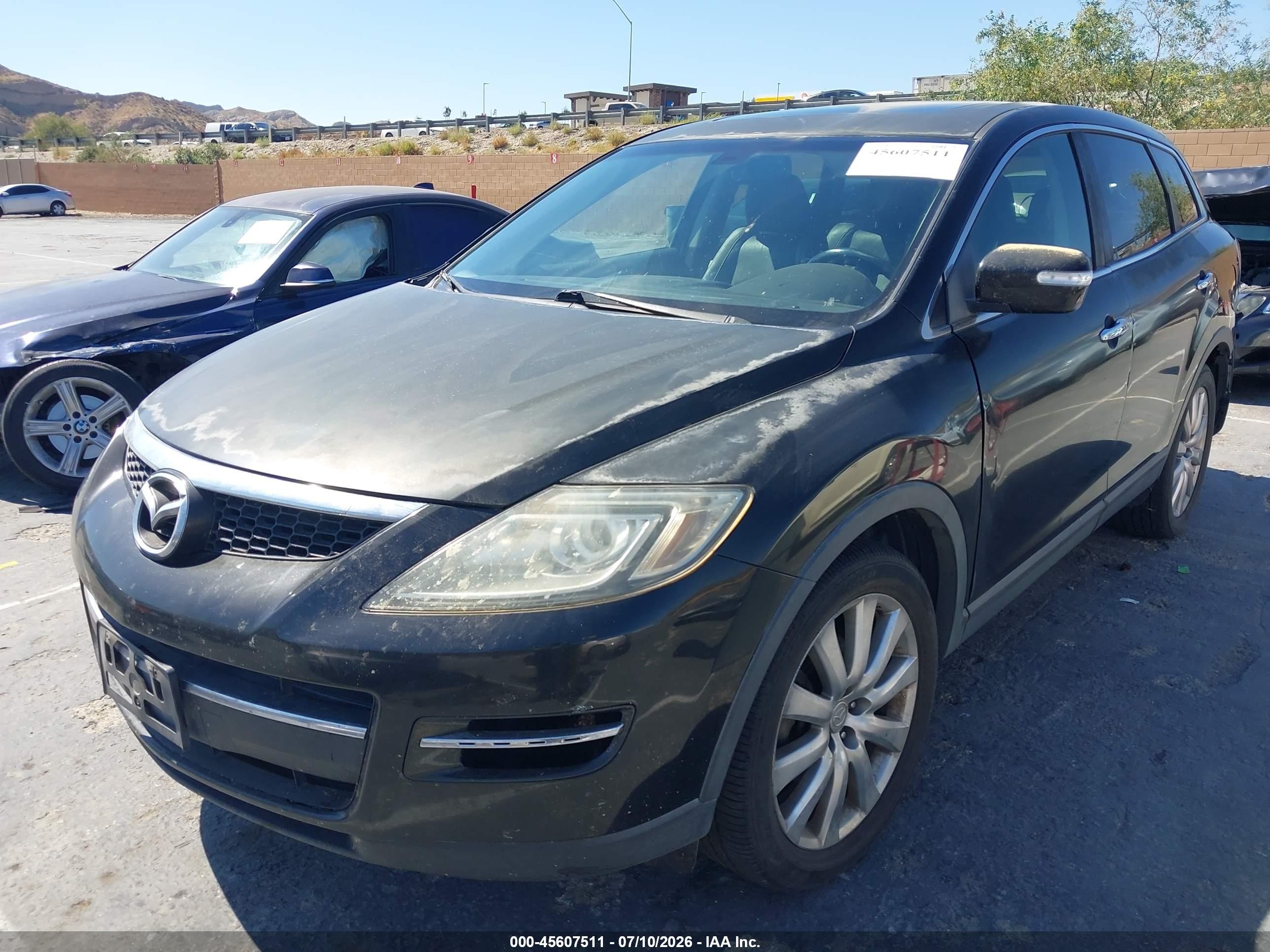 2007 Mazda Cx-9 Grand Touring Black vin: JM3TB28C970120706