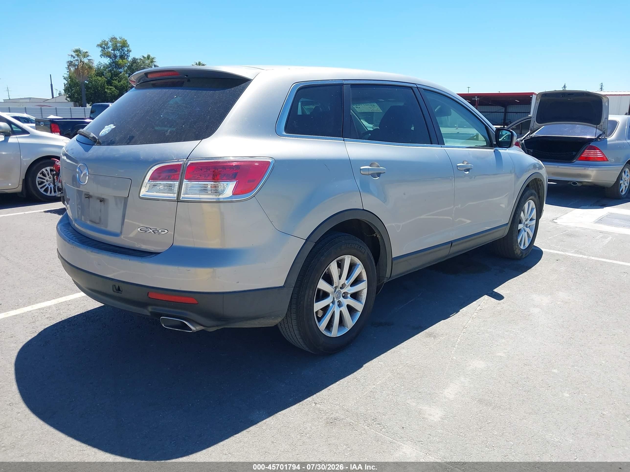 2008 Mazda Cx-9 Touring Silver vin: JM3TB28V180133615