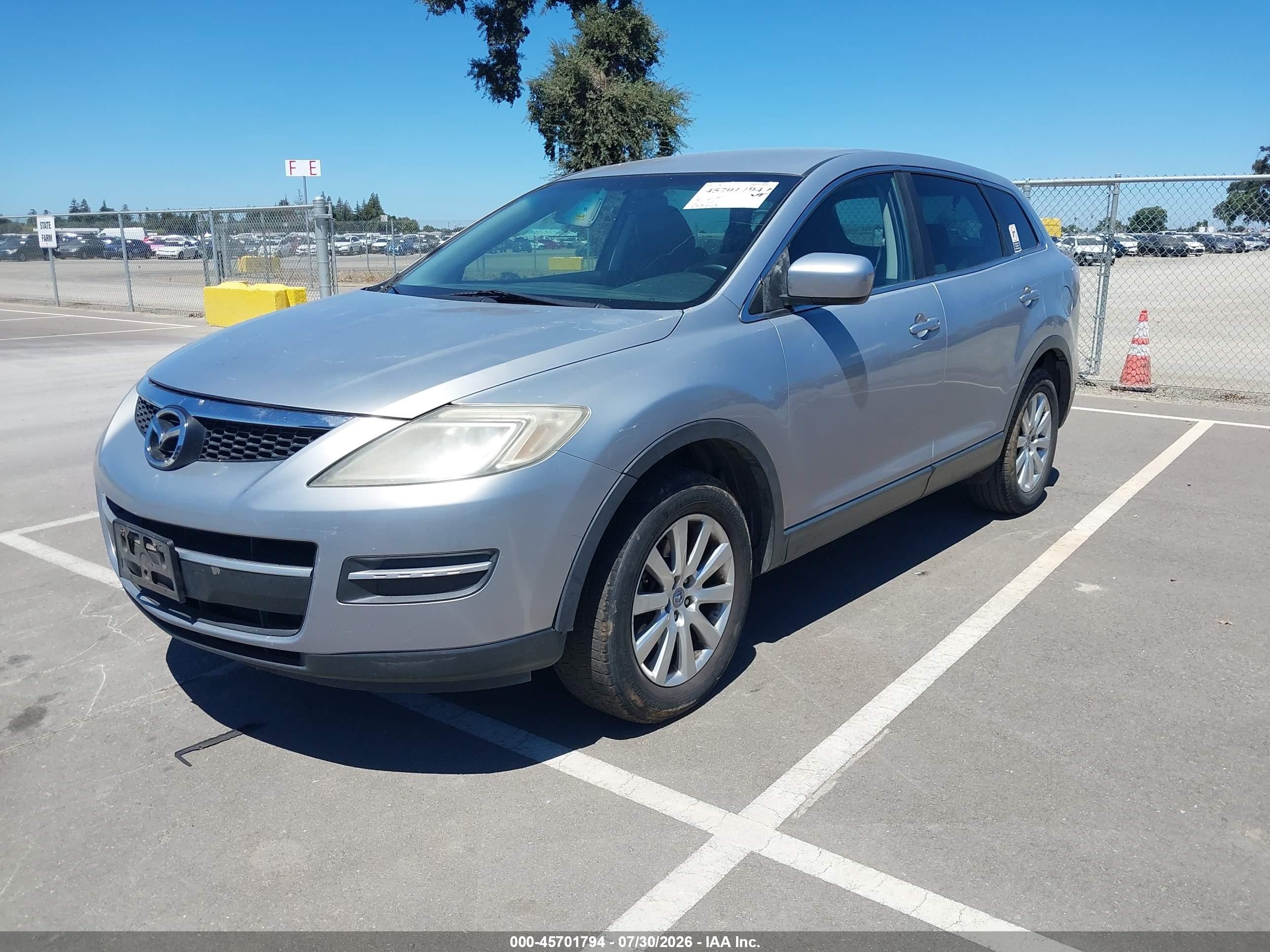 2008 Mazda Cx-9 Touring Silver vin: JM3TB28V180133615