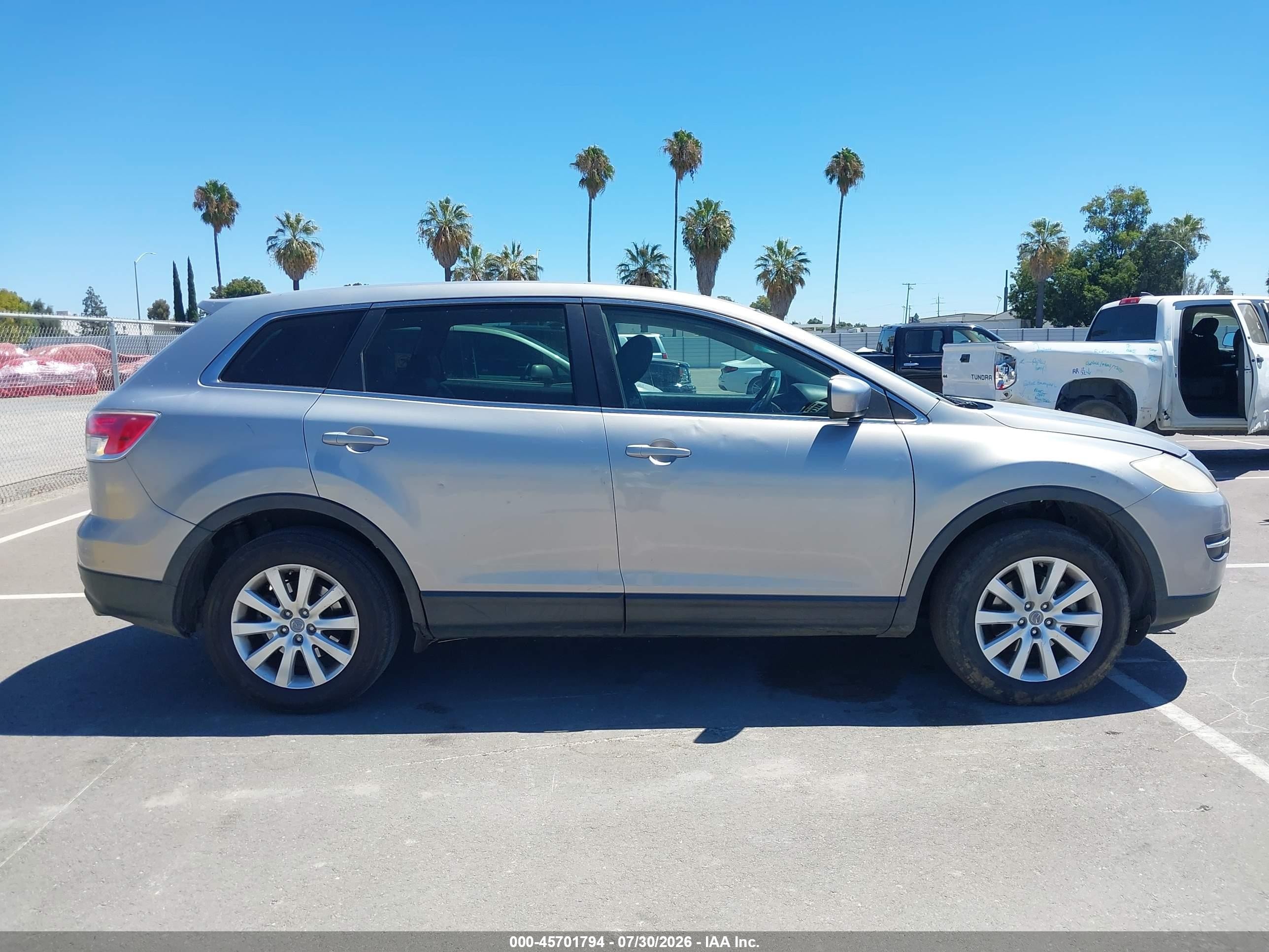 2008 Mazda Cx-9 Touring Silver vin: JM3TB28V180133615