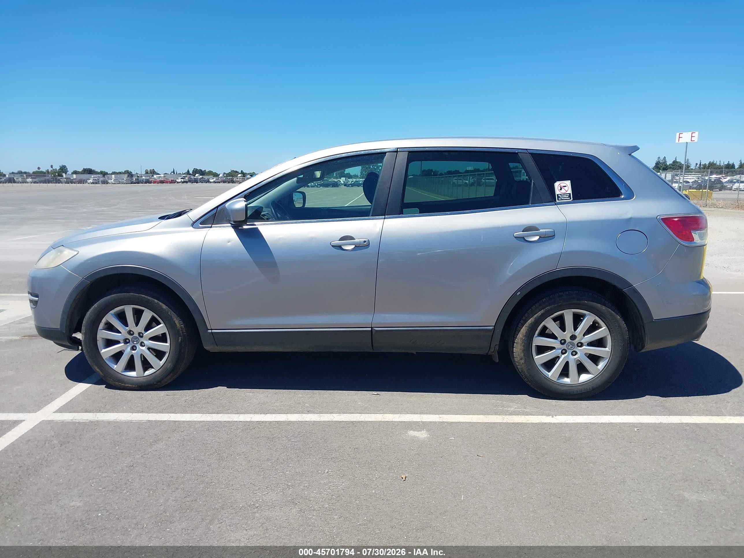 2008 Mazda Cx-9 Touring Silver vin: JM3TB28V180133615