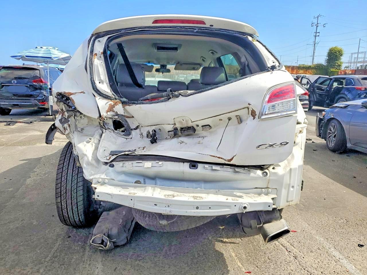 2008 Mazda Cx-9 White vin: JM3TB28V180147630