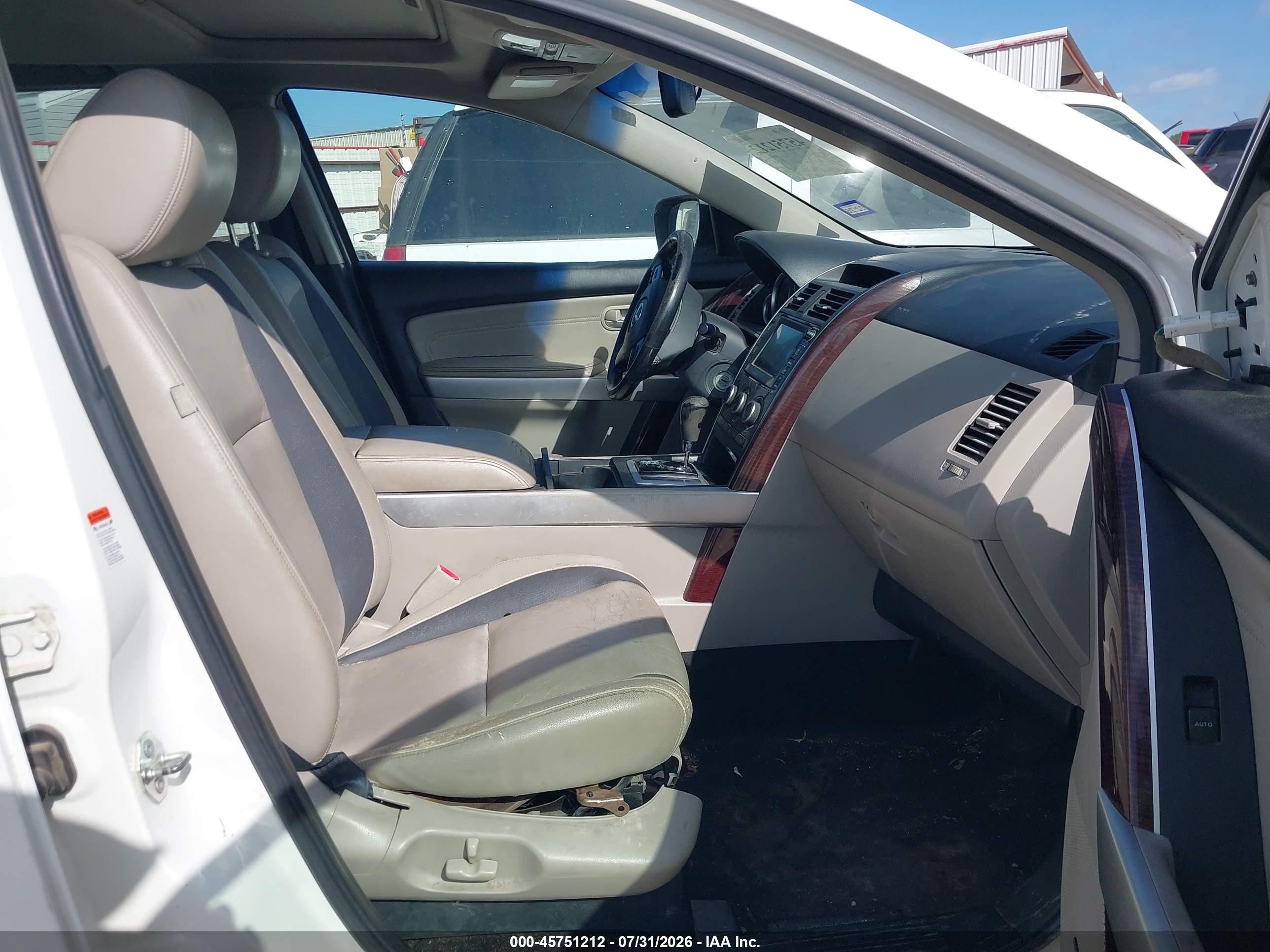 2008 Mazda Cx-9 Grand Touring Белый vin: JM3TB28V580158629