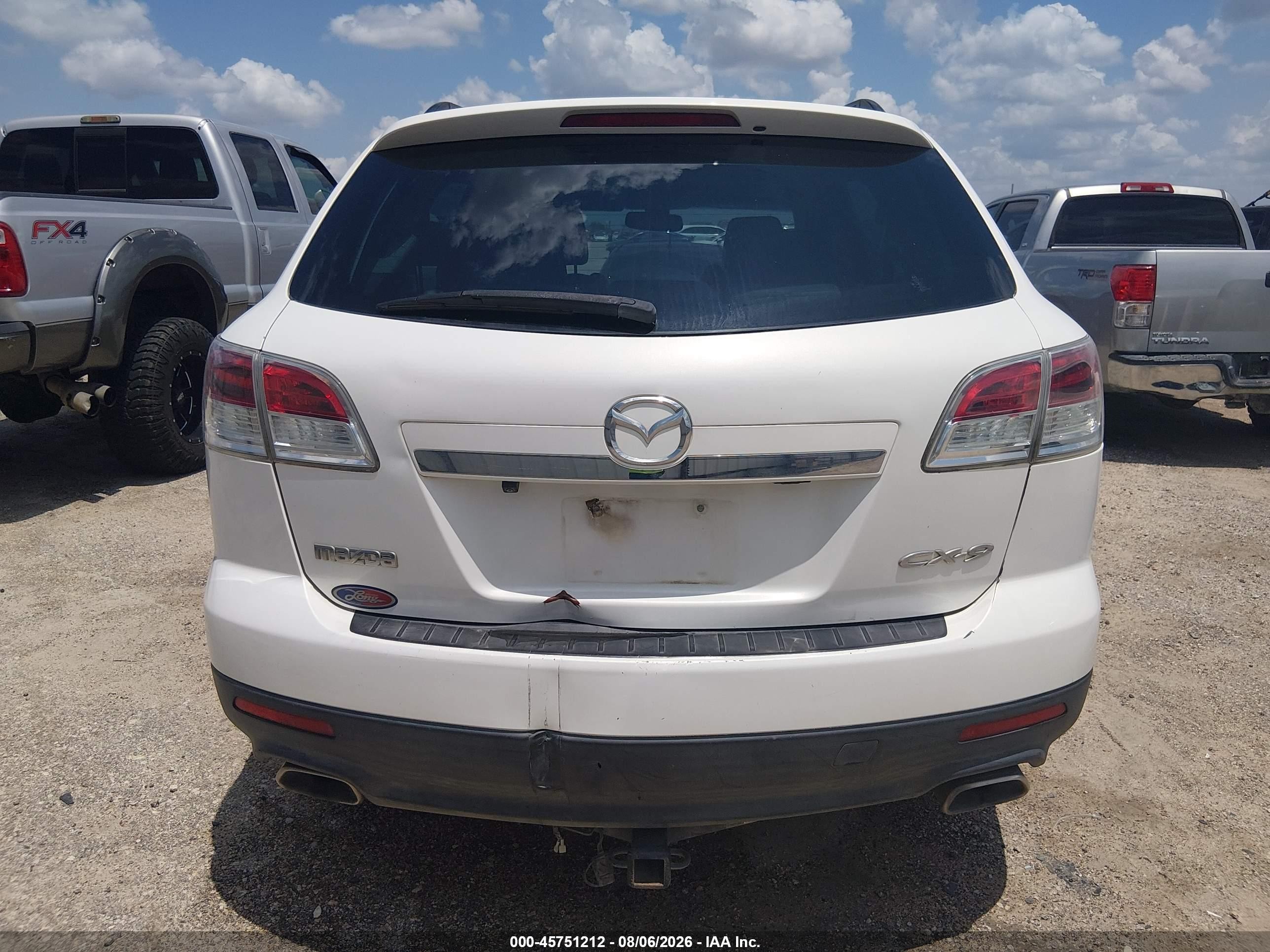 2008 Mazda Cx-9 Grand Touring Белый vin: JM3TB28V580158629