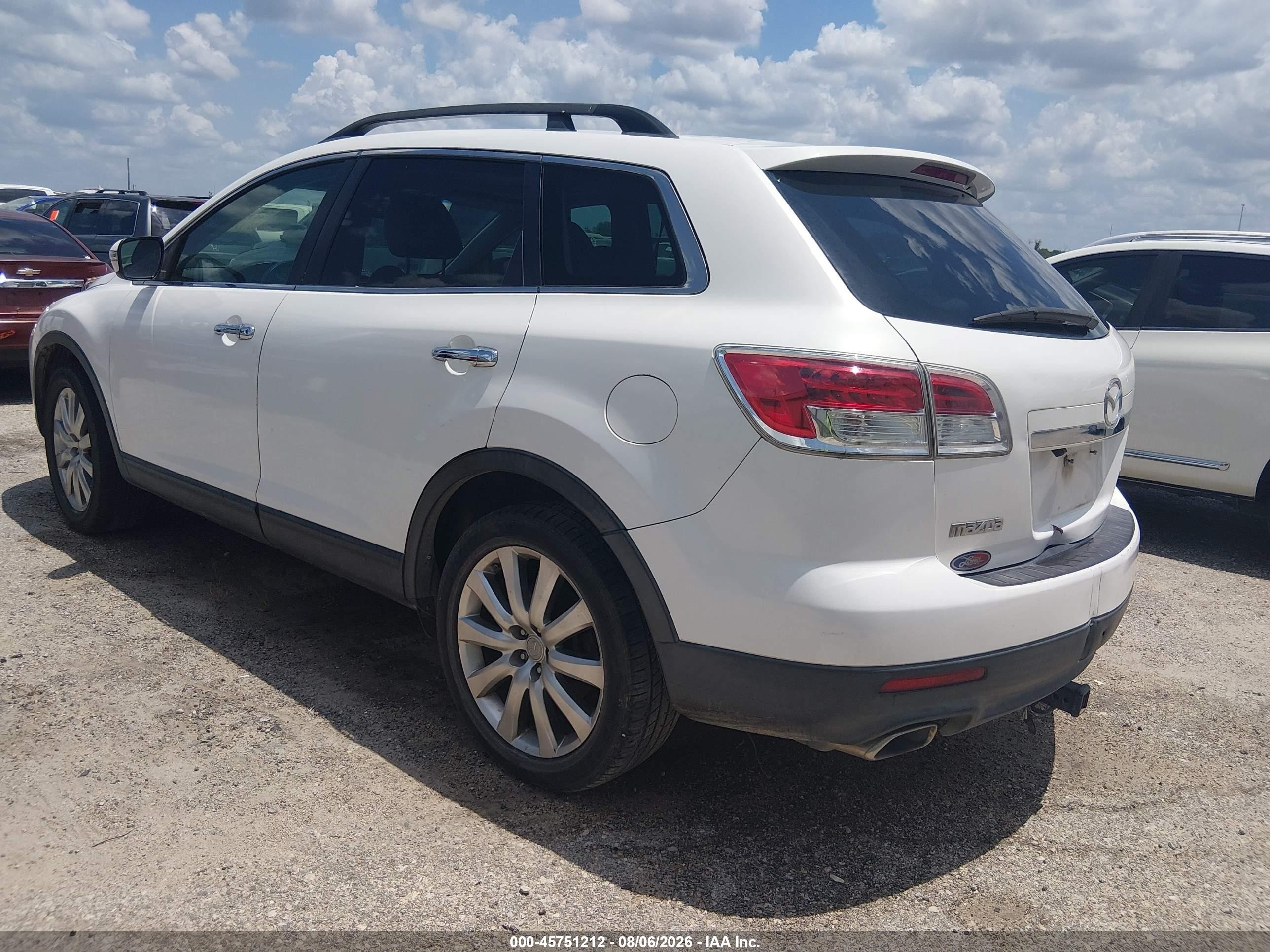 2008 Mazda Cx-9 Grand Touring Белый vin: JM3TB28V580158629
