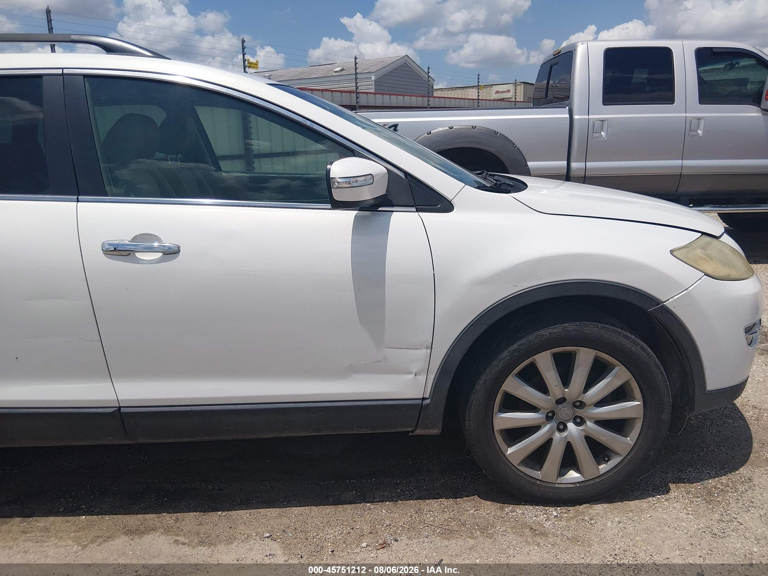 2008 Mazda Cx-9 Grand Touring Белый vin: JM3TB28V580158629