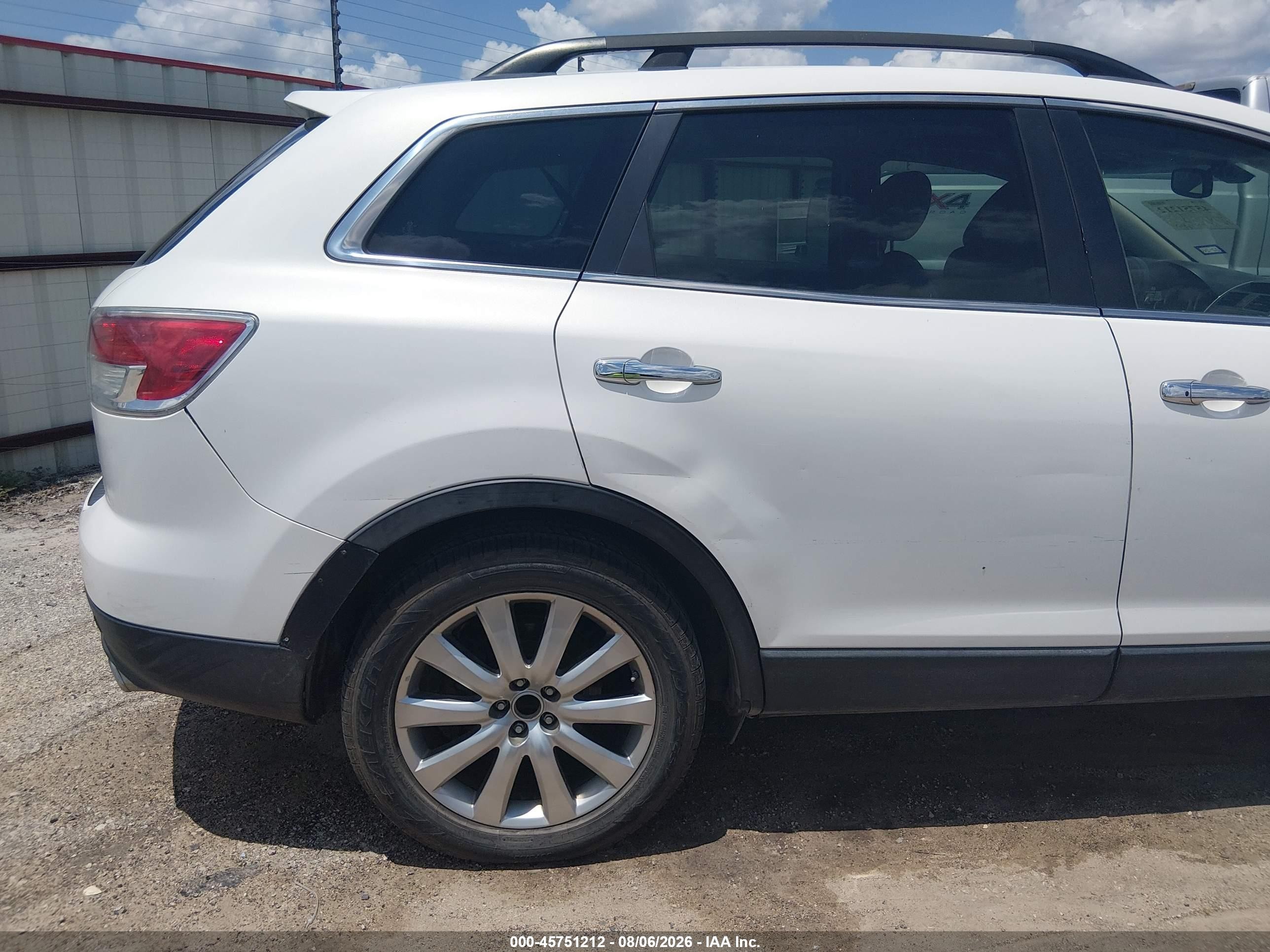 2008 Mazda Cx-9 Grand Touring Белый vin: JM3TB28V580158629