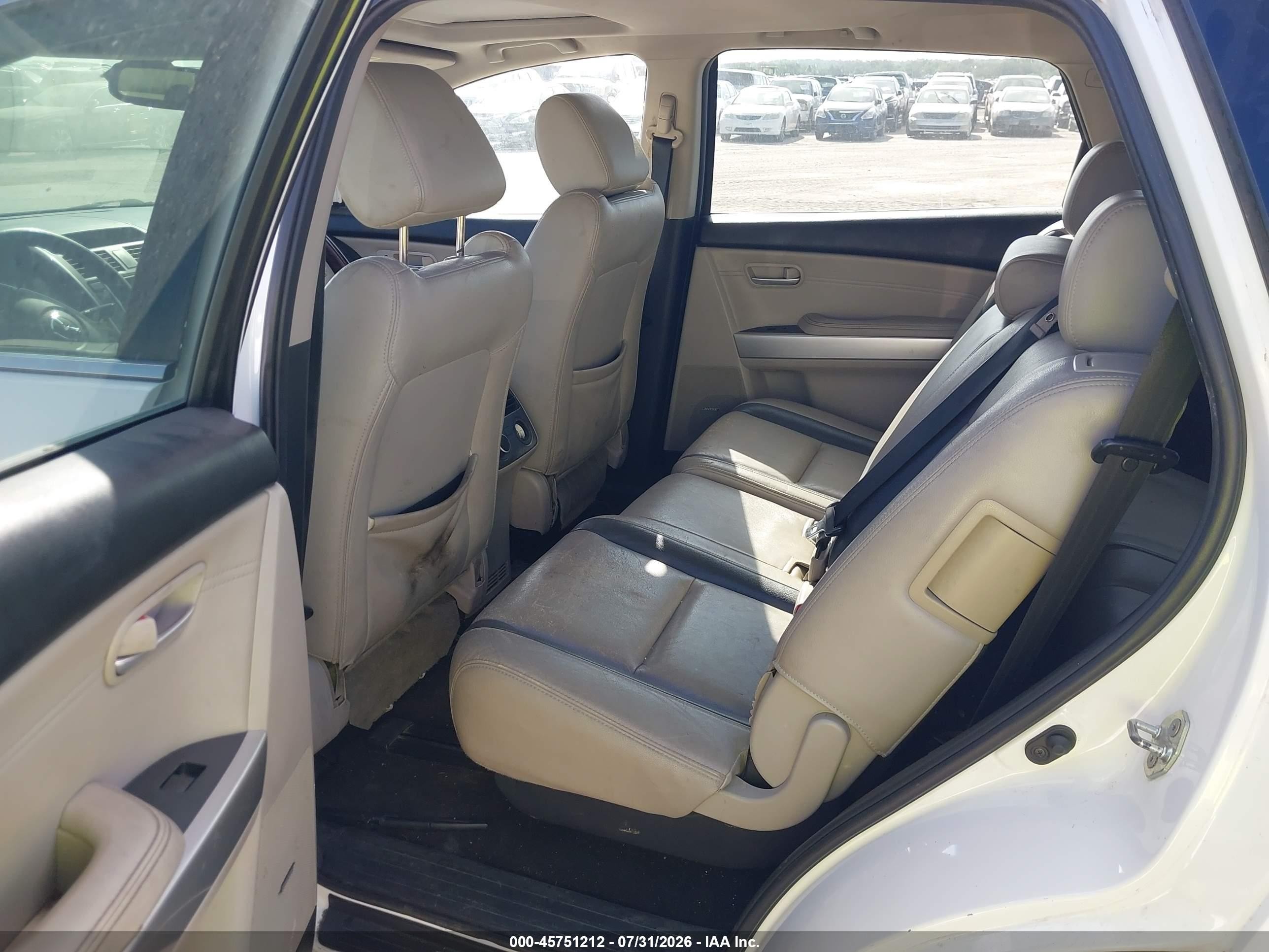 2008 Mazda Cx-9 Grand Touring Белый vin: JM3TB28V580158629