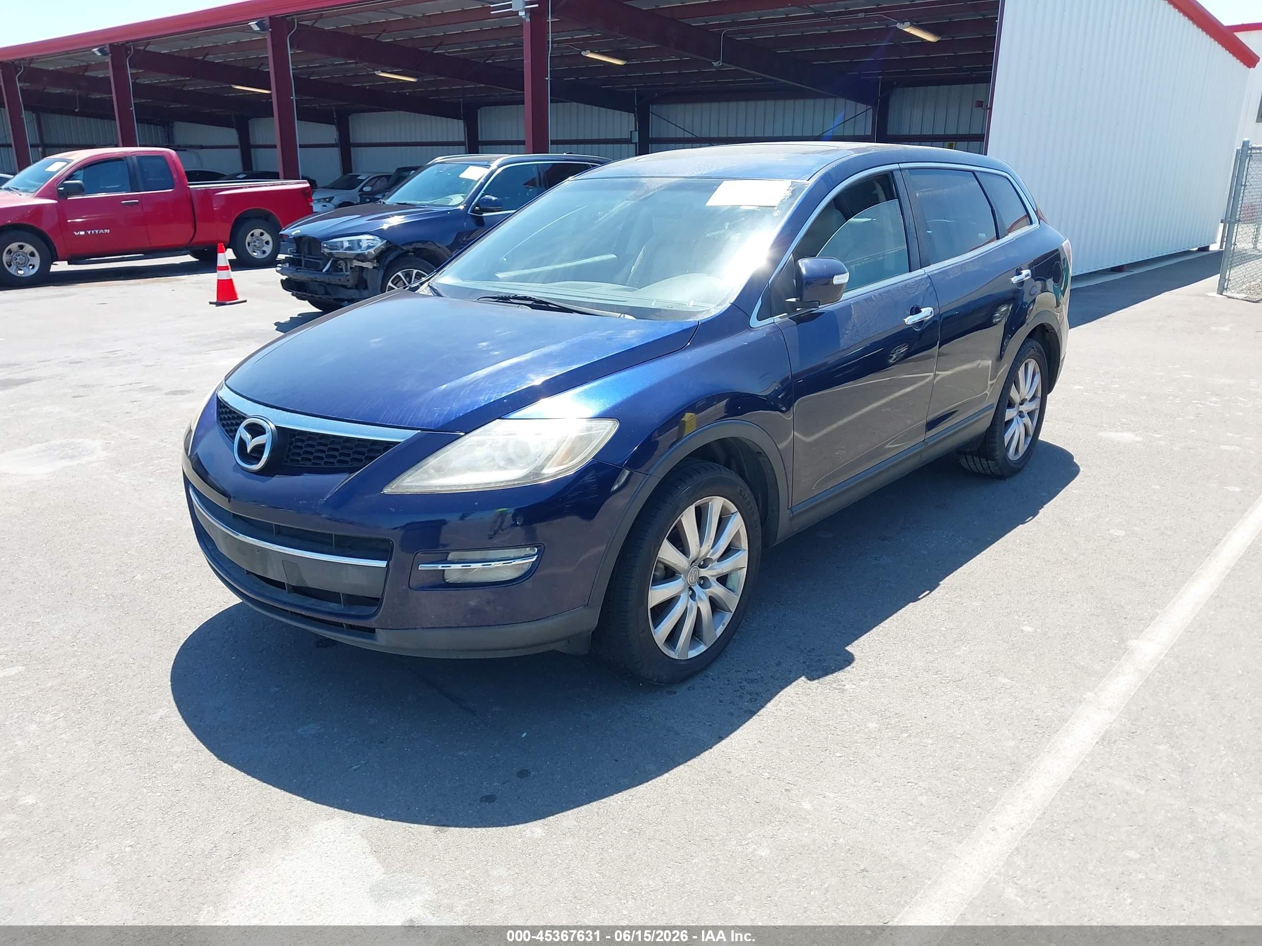 2008 Mazda Cx-9 Grand Touring Blue vin: JM3TB28V880137886