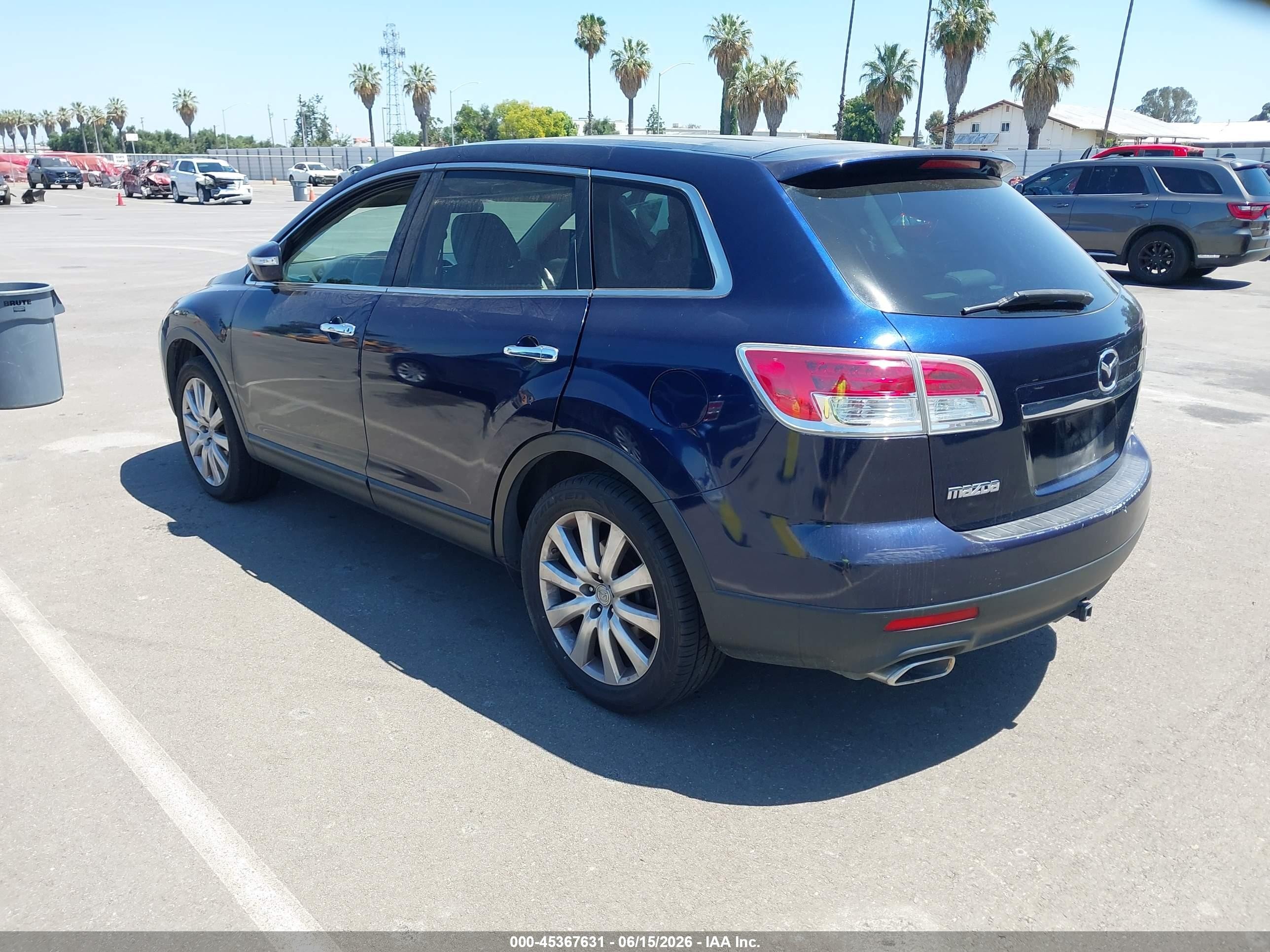 2008 Mazda Cx-9 Grand Touring Blue vin: JM3TB28V880137886