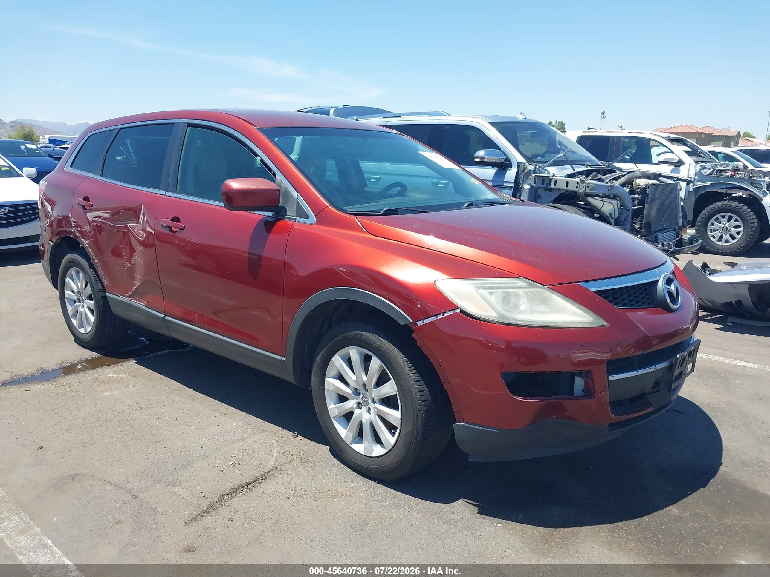 2008 Mazda Cx-9 Touring Red vin: JM3TB28V880146362