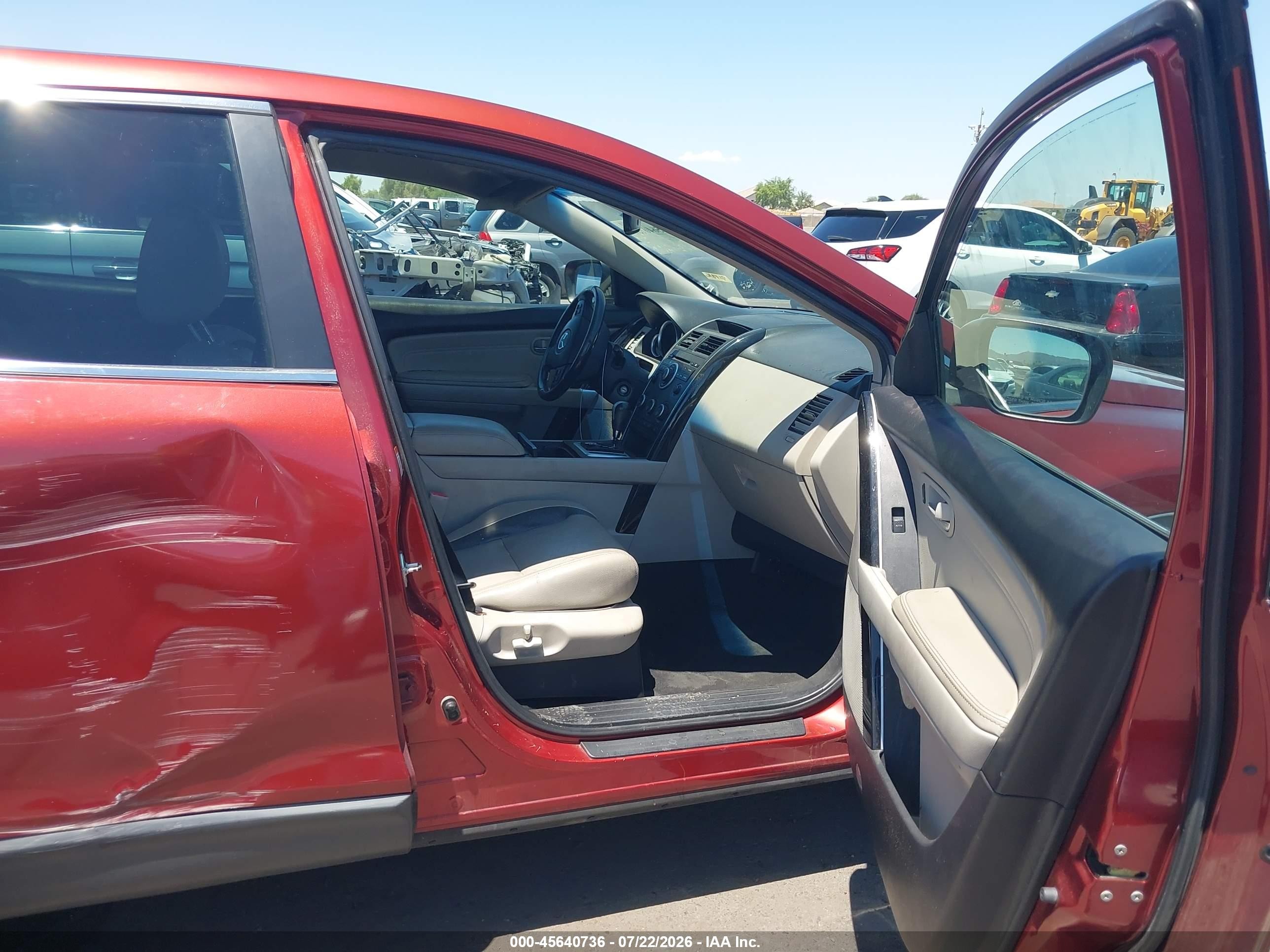 2008 Mazda Cx-9 Touring Red vin: JM3TB28V880146362