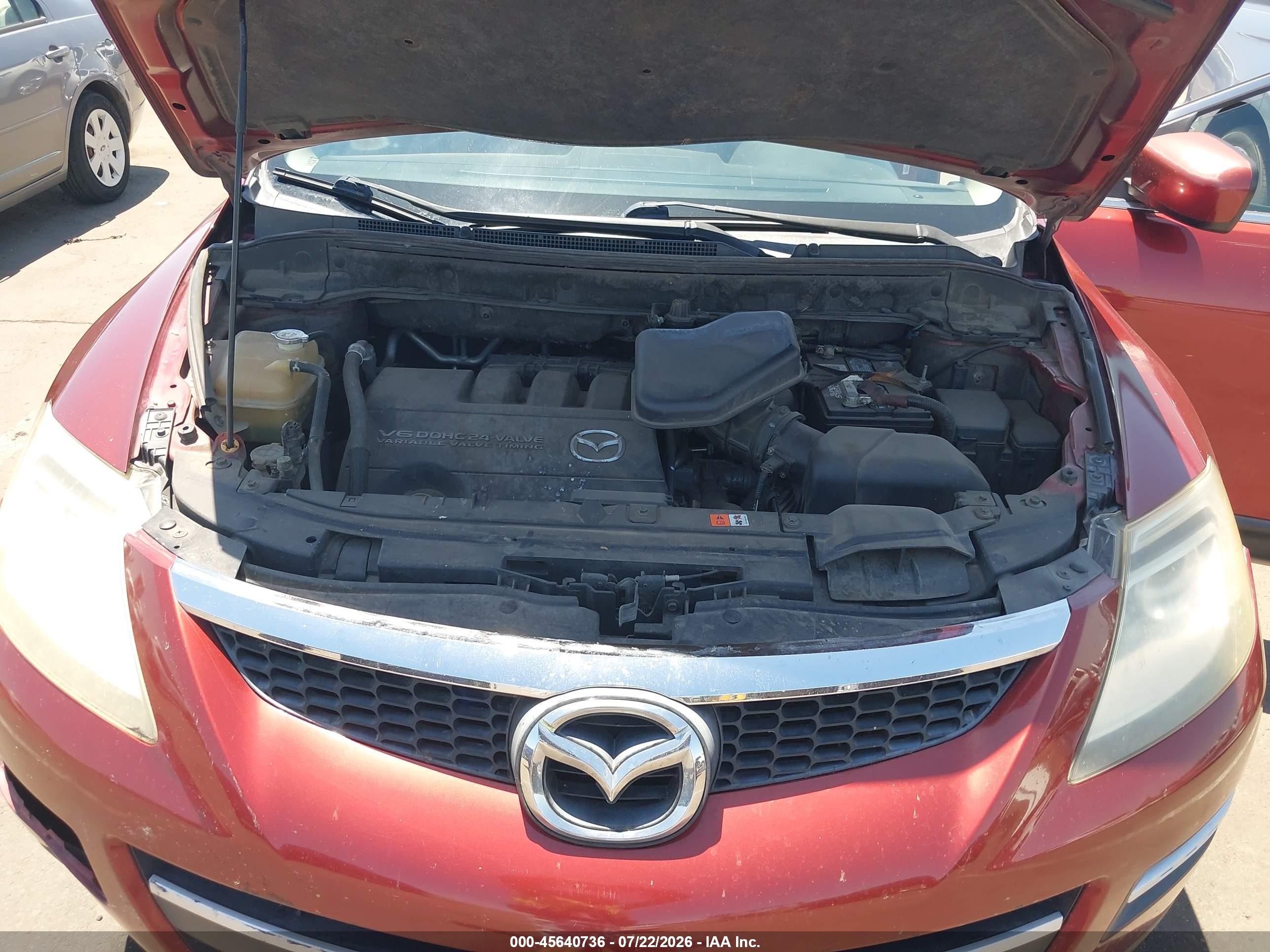 2008 Mazda Cx-9 Touring Red vin: JM3TB28V880146362