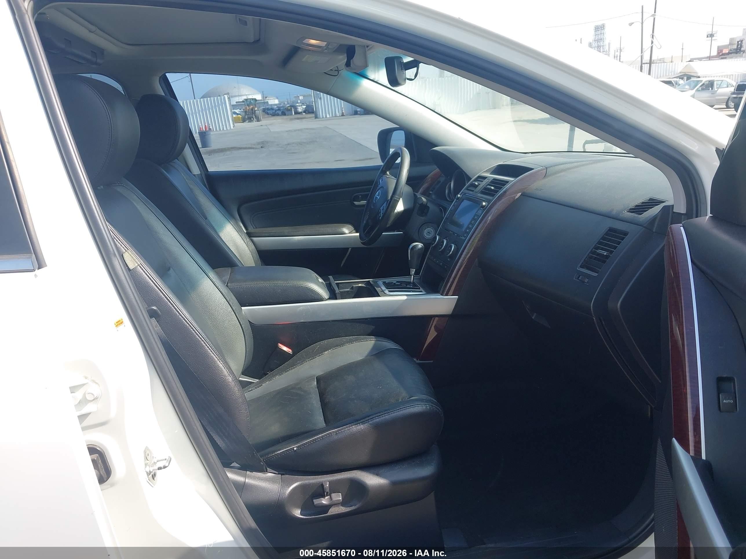 2009 Mazda Cx-9 Grand Touring White vin: JM3TB28V990177654