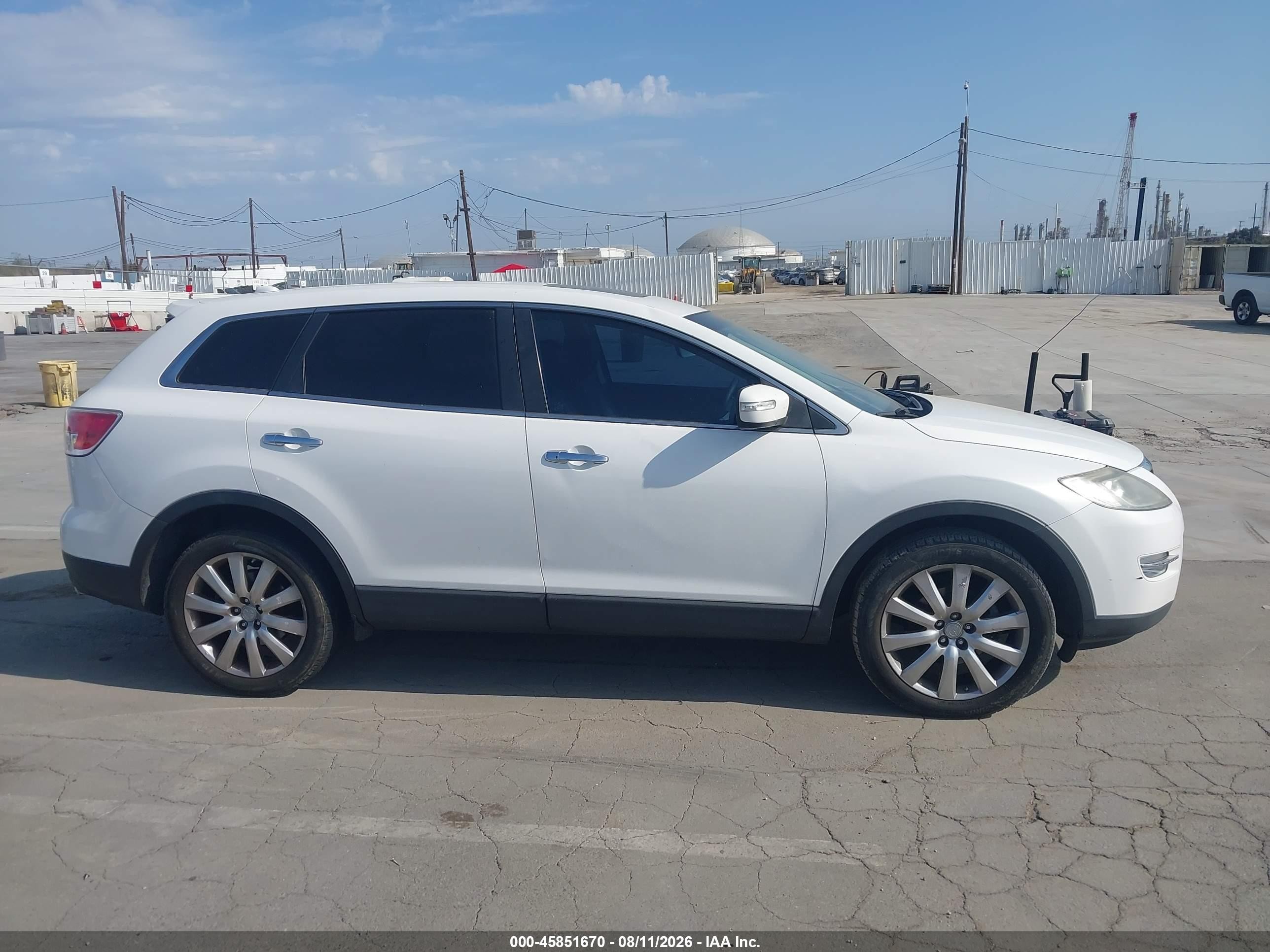 2009 Mazda Cx-9 Grand Touring White vin: JM3TB28V990177654