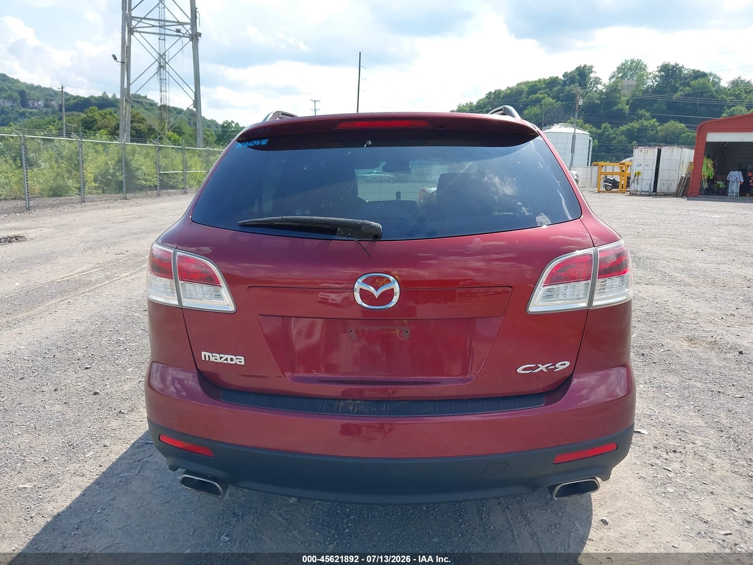 2008 Mazda Cx-9 Sport Orange vin: JM3TB28VX80138876