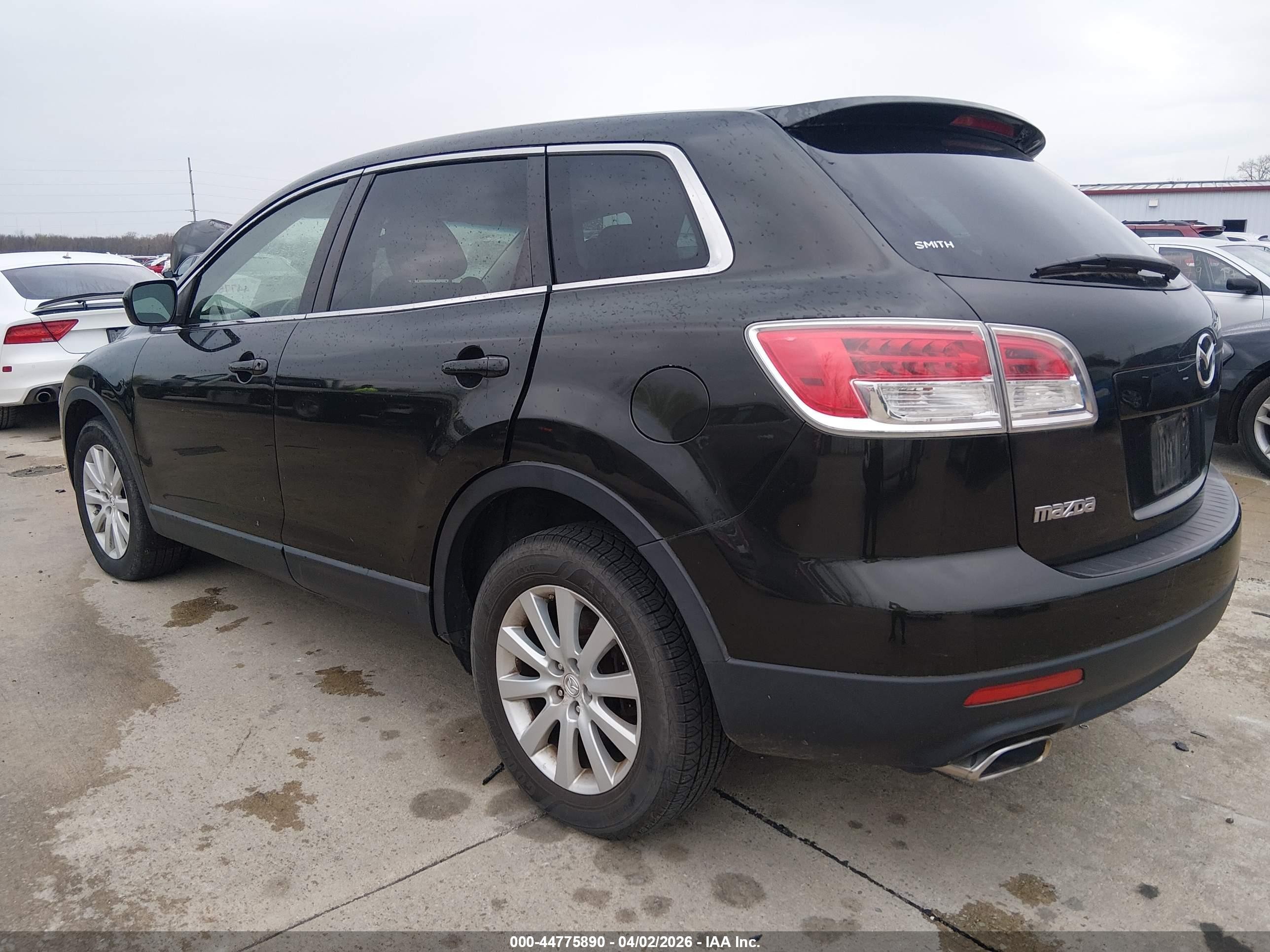 2007 Mazda Cx-9 Touring Black vin: JM3TB28Y270112474