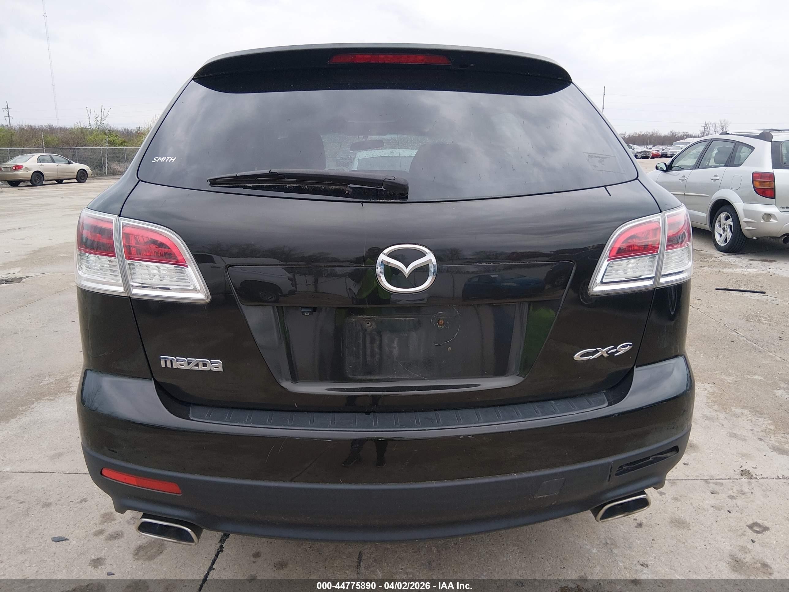 2007 Mazda Cx-9 Touring Black vin: JM3TB28Y270112474
