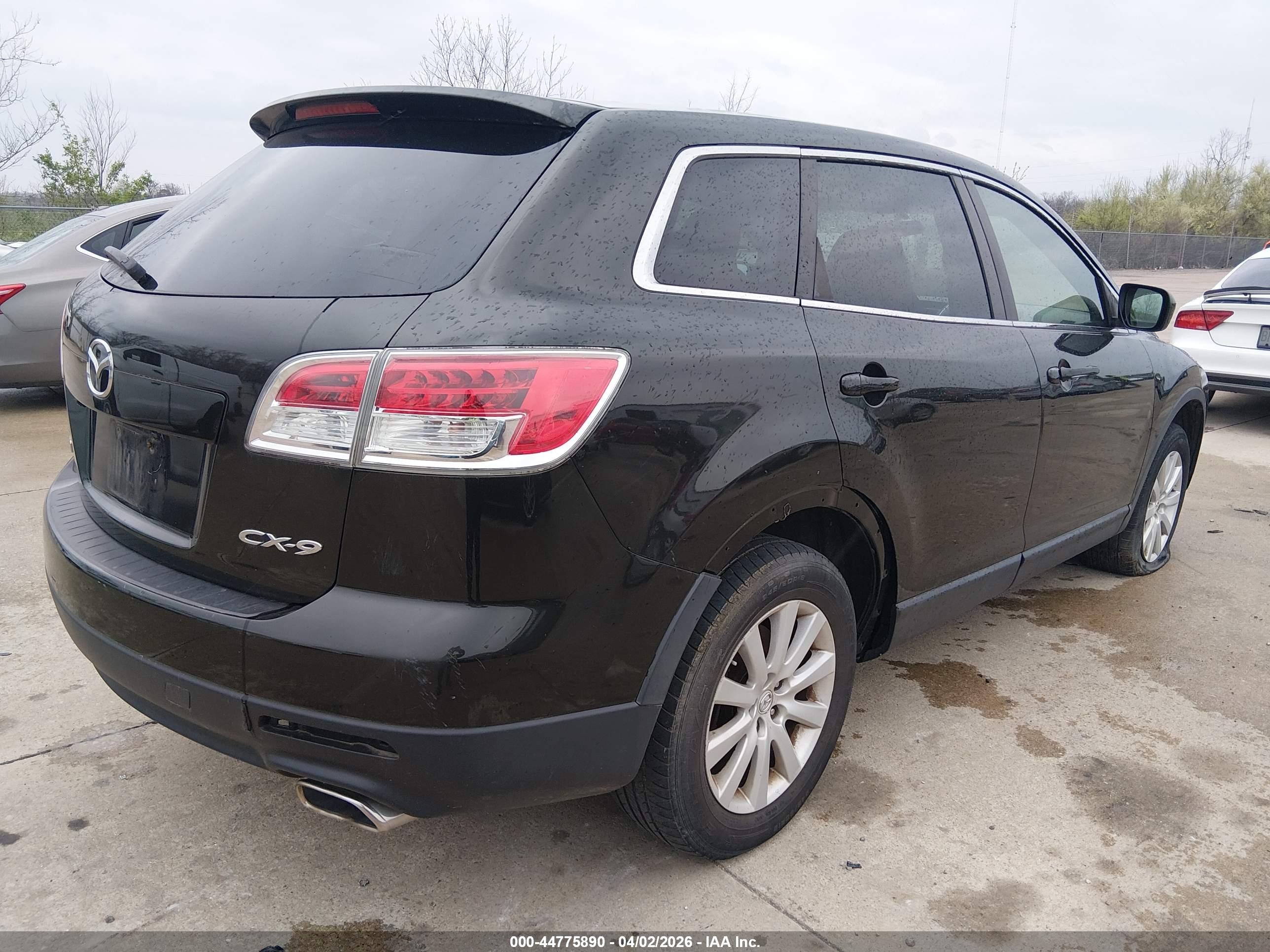 2007 Mazda Cx-9 Touring Black vin: JM3TB28Y270112474
