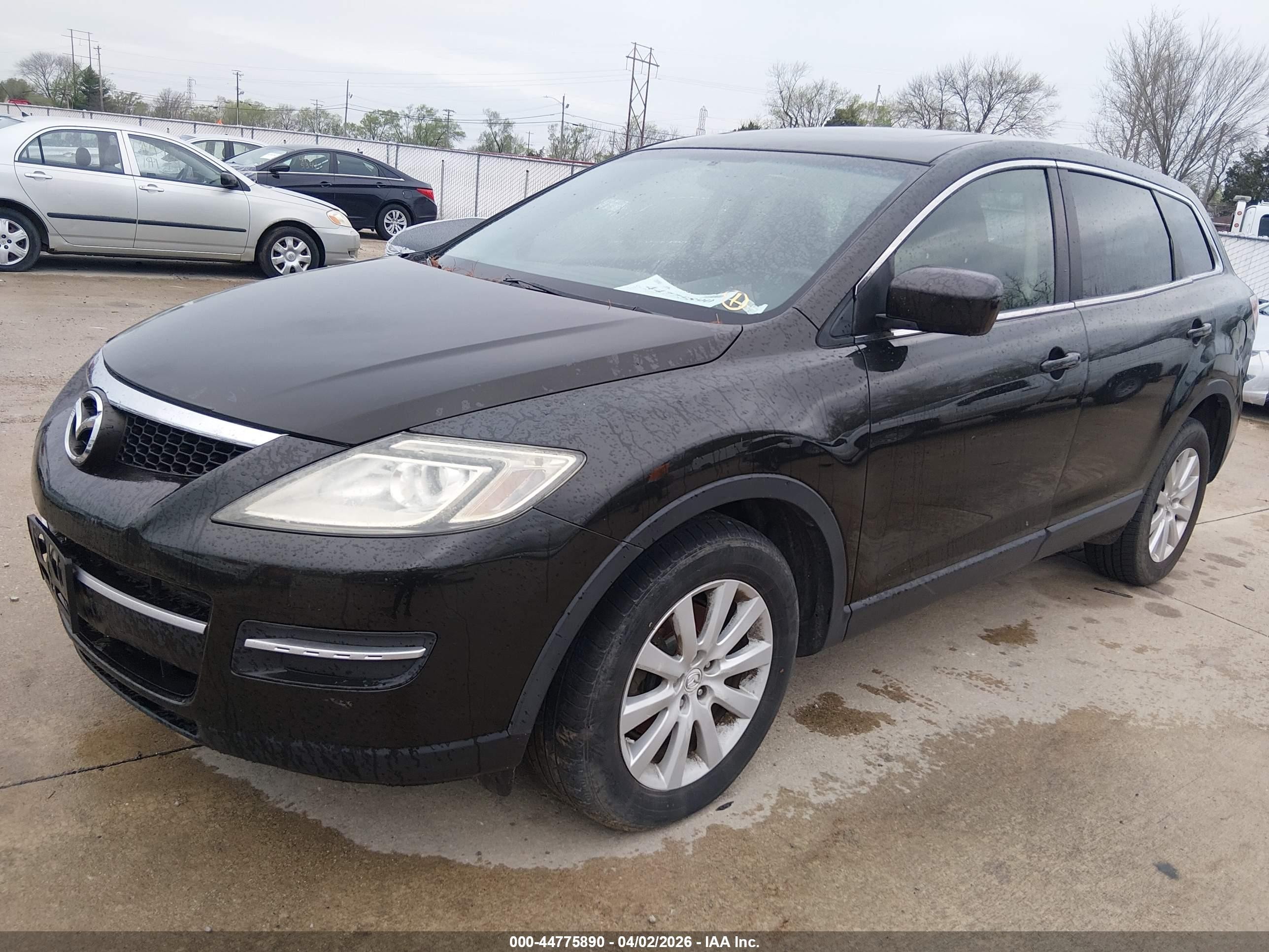 2007 Mazda Cx-9 Touring Black vin: JM3TB28Y270112474