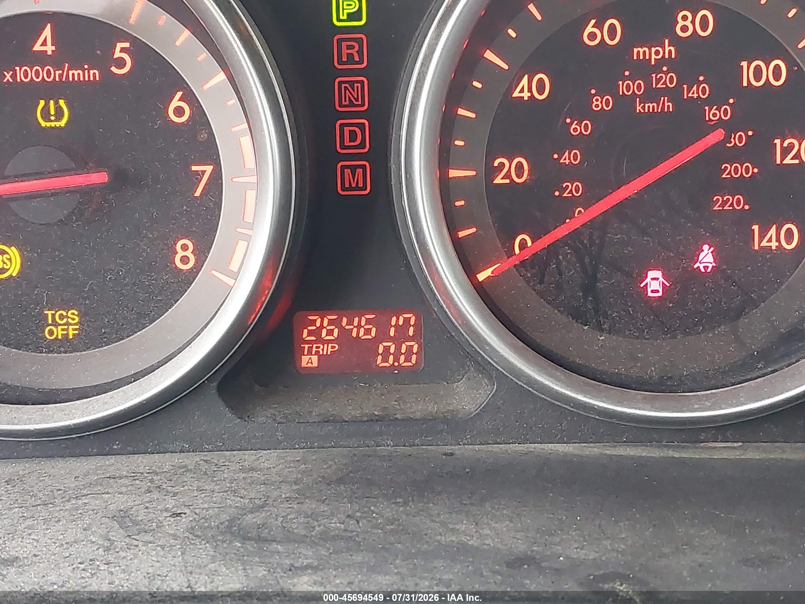 2007 Mazda Cx-9 Touring Blue vin: JM3TB28Y270120123