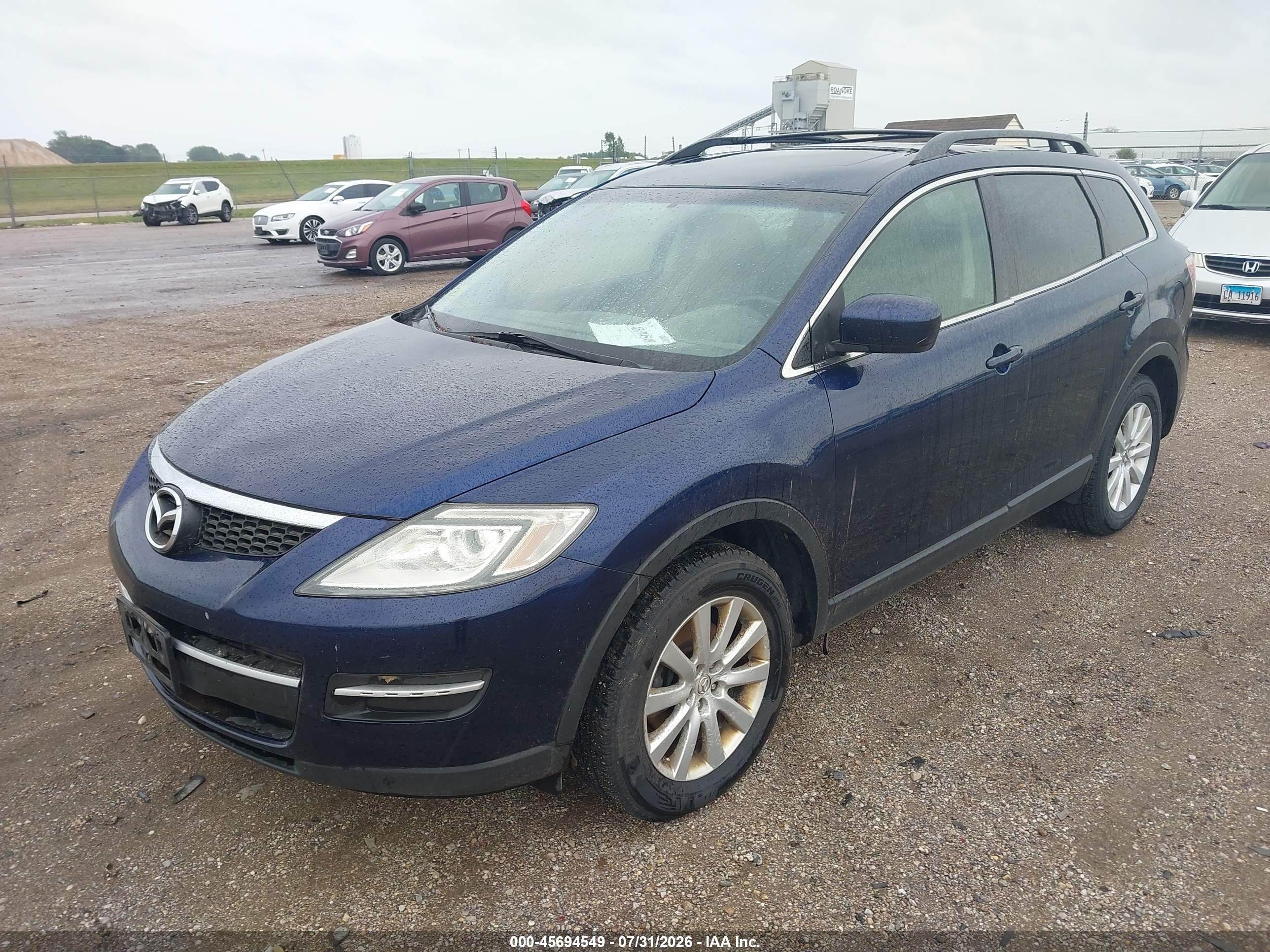 2007 Mazda Cx-9 Touring Blue vin: JM3TB28Y270120123