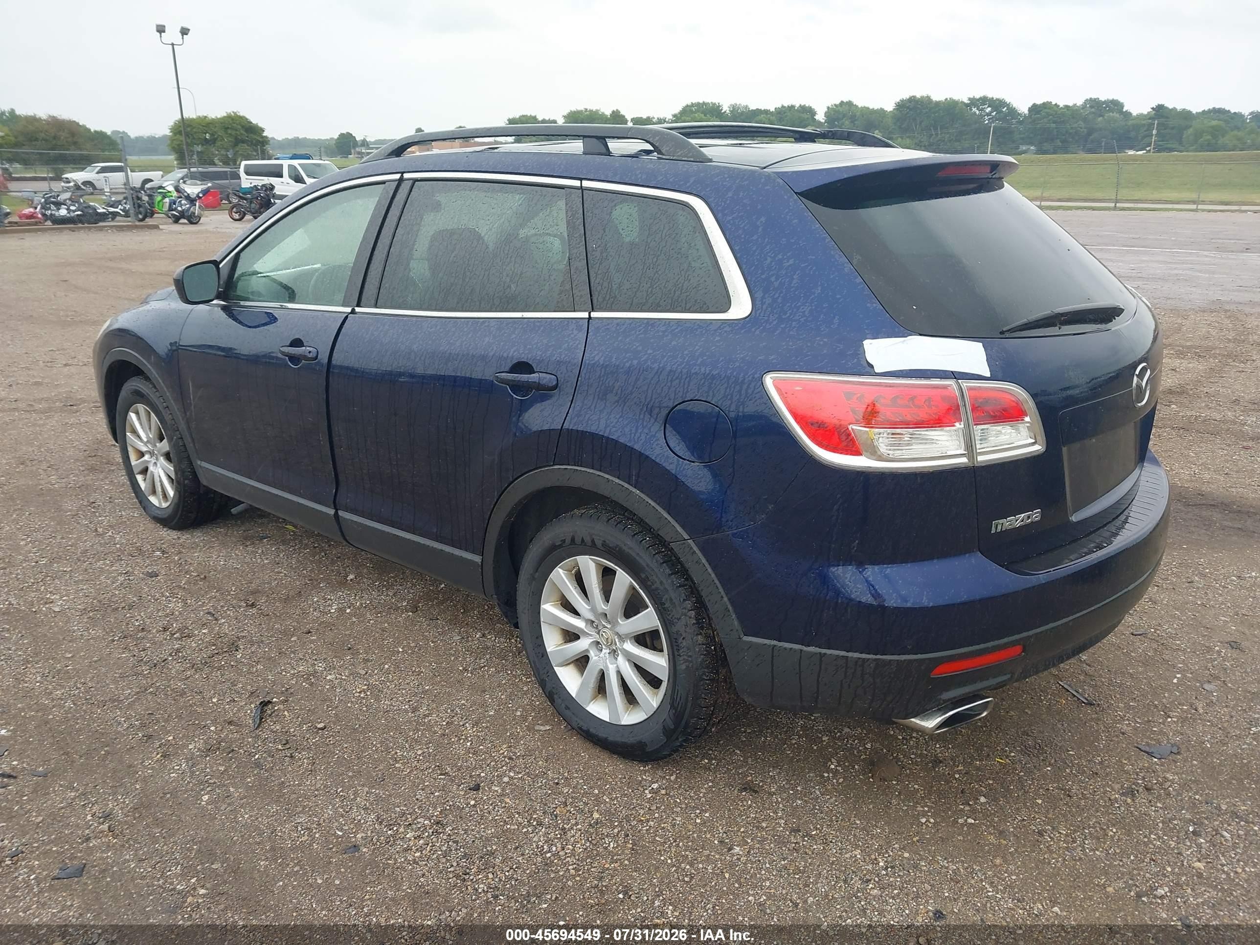 2007 Mazda Cx-9 Touring Blue vin: JM3TB28Y270120123