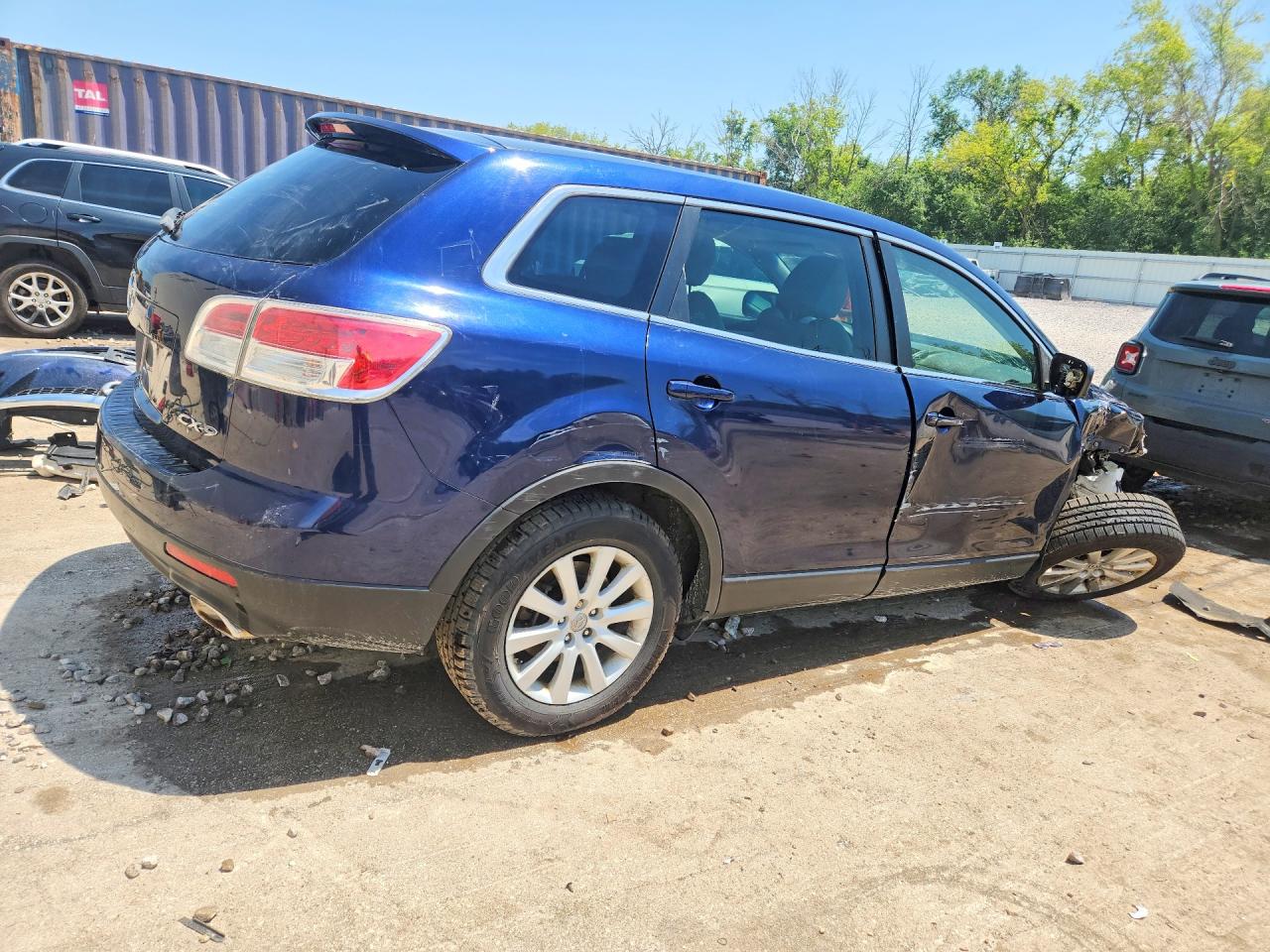 2007 Mazda Cx-9 Blue vin: JM3TB28Y370111107