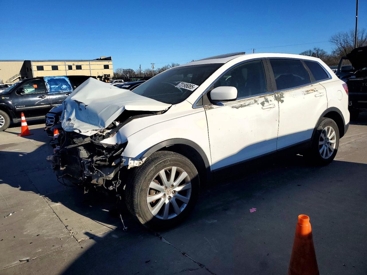 2007 Mazda Cx-9 White vin: JM3TB28Y570110721
