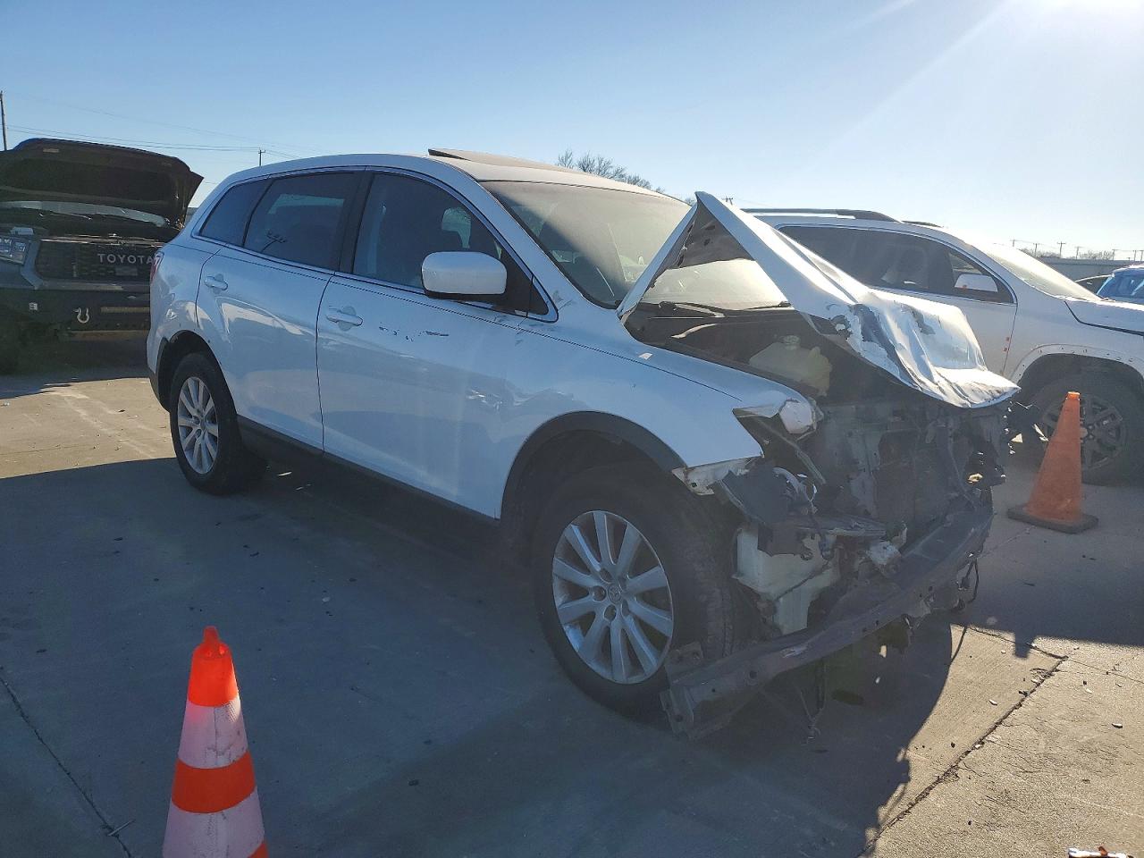 2007 Mazda Cx-9 White vin: JM3TB28Y570110721