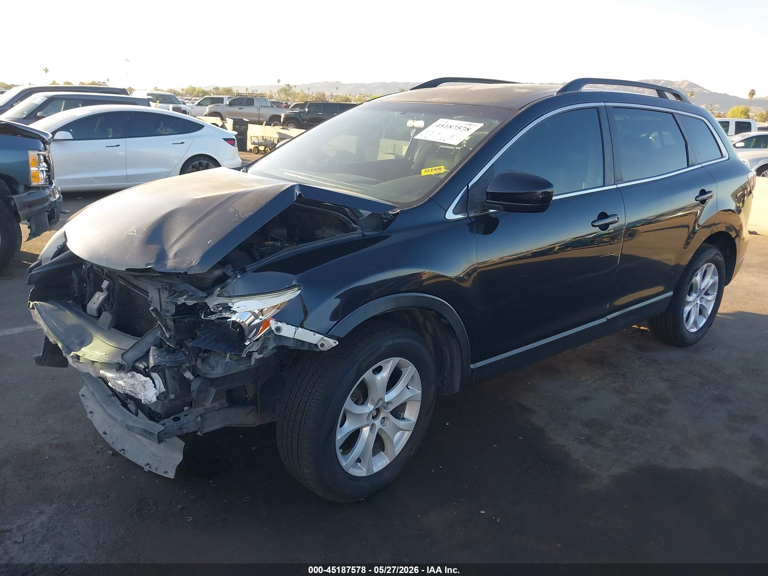2011 Mazda Cx-9 Sport Black vin: JM3TB2BA1B0309799