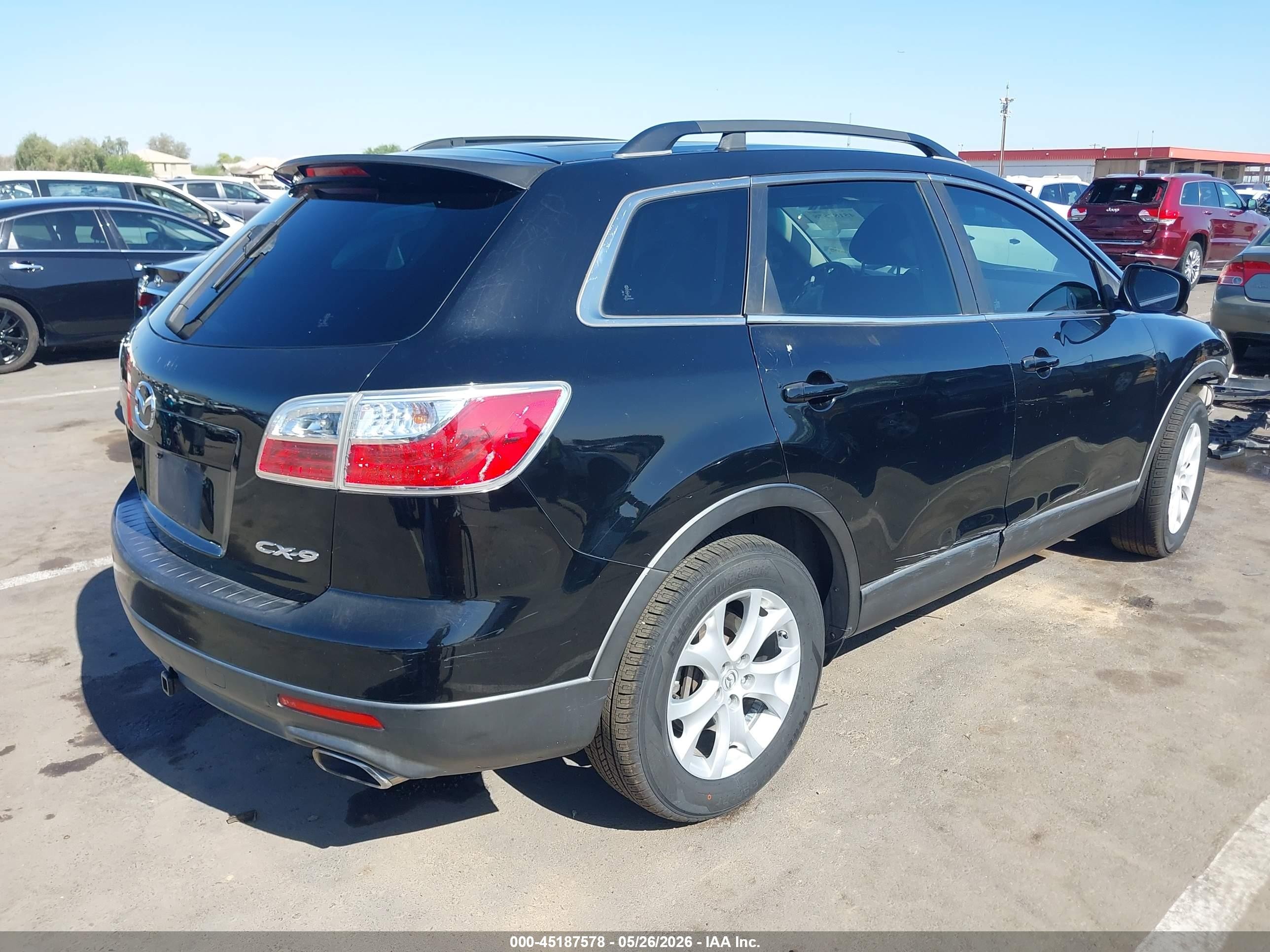 2011 Mazda Cx-9 Sport Black vin: JM3TB2BA1B0309799