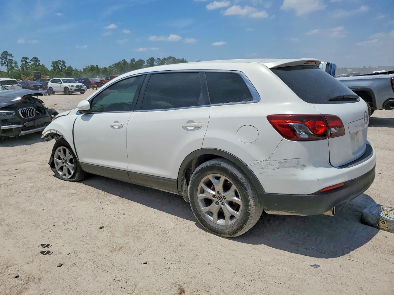 2015 Mazda Cx-9 White vin: JM3TB2BA2F0455876