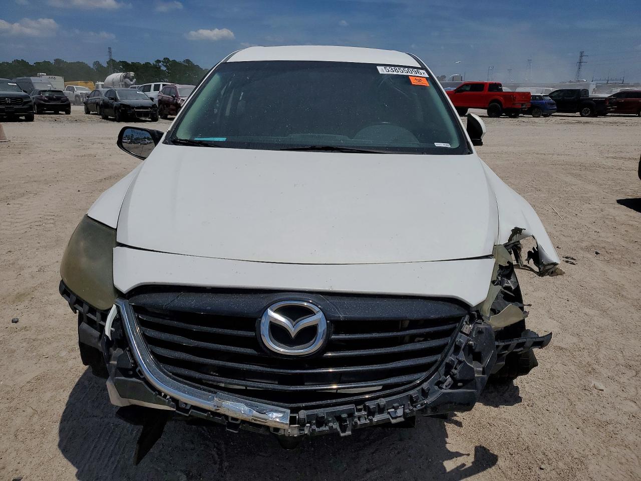 2015 Mazda Cx-9 White vin: JM3TB2BA2F0455876