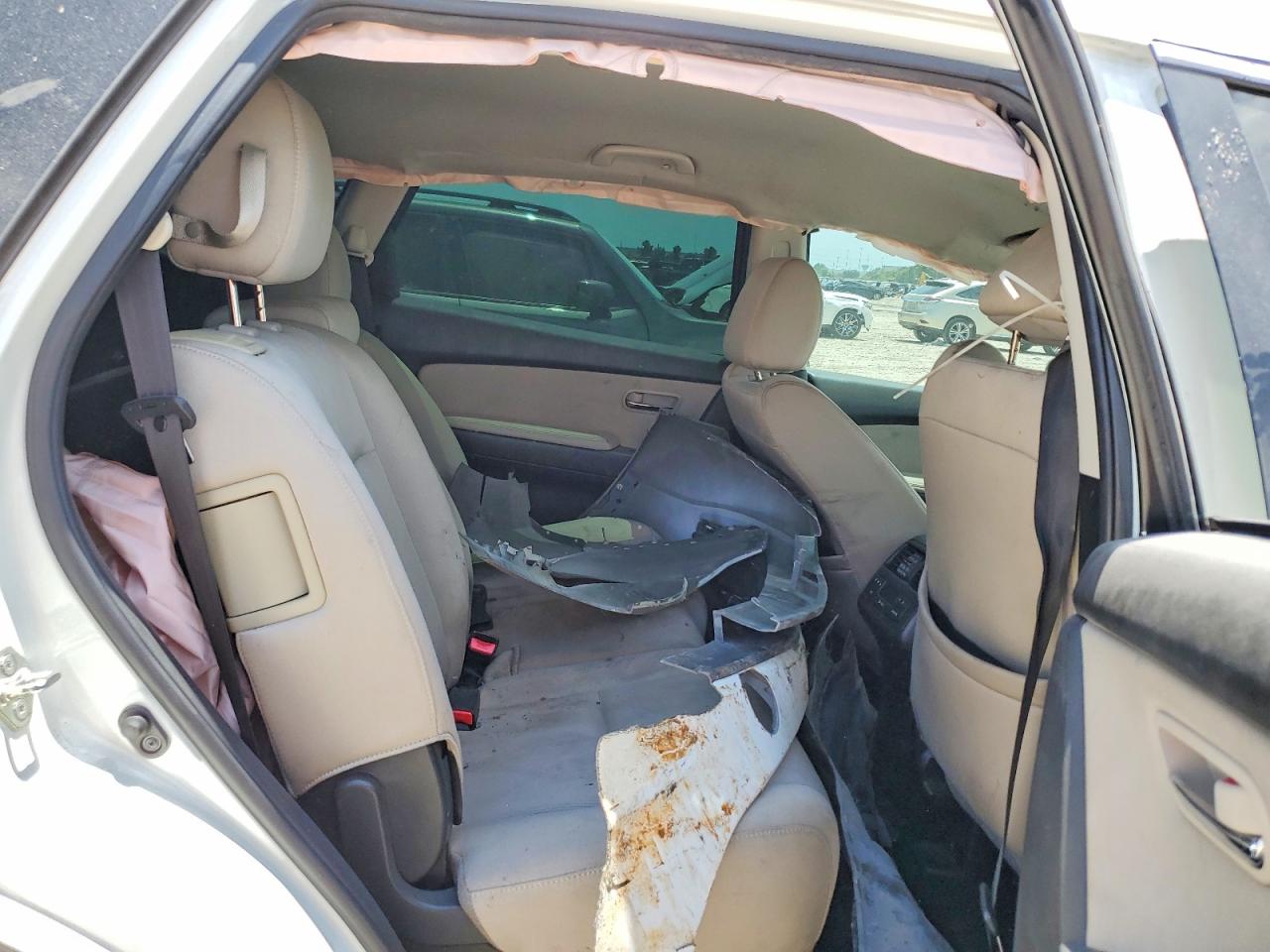 2015 Mazda Cx-9 White vin: JM3TB2BA2F0455876