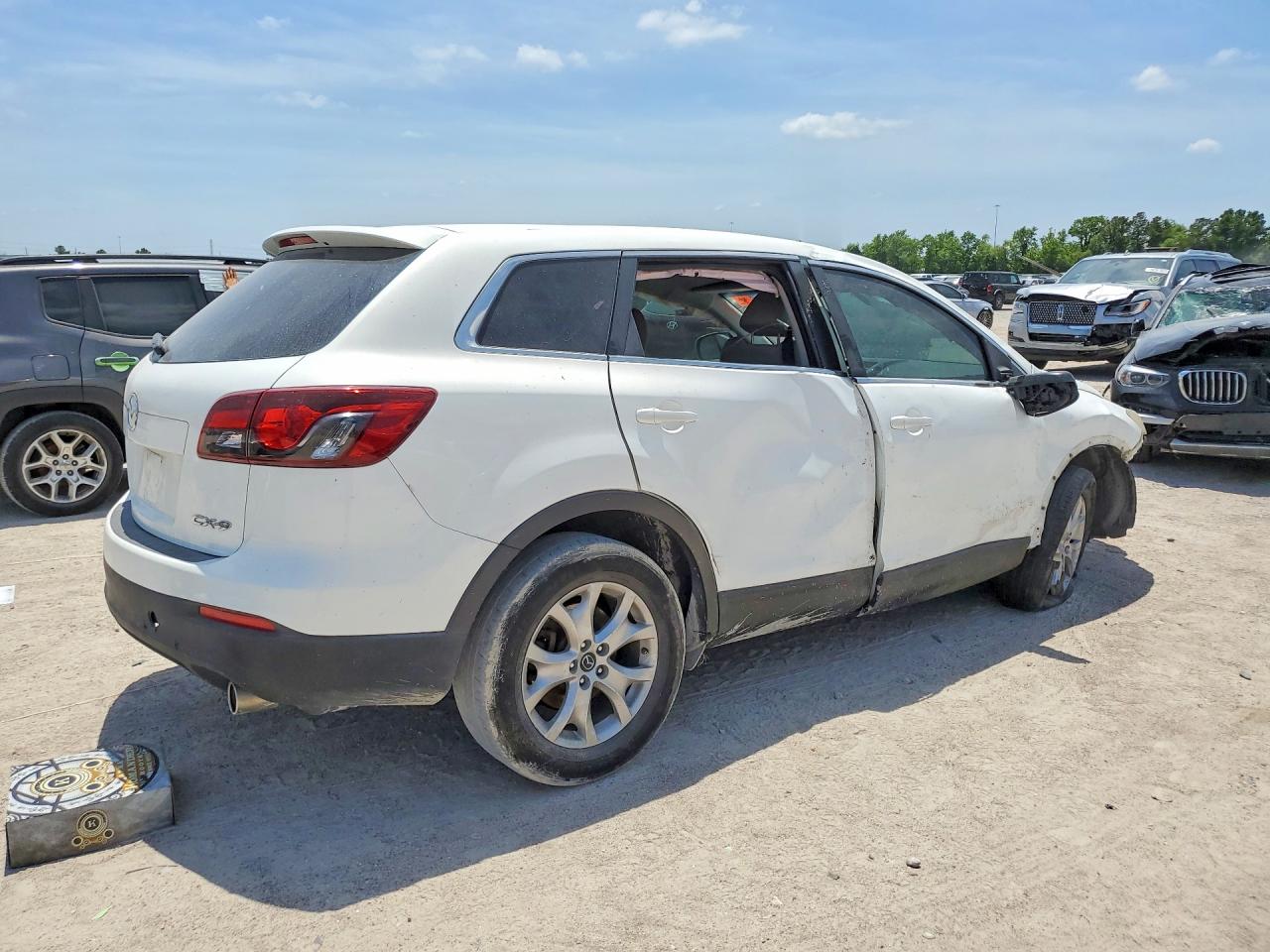 2015 Mazda Cx-9 White vin: JM3TB2BA2F0455876