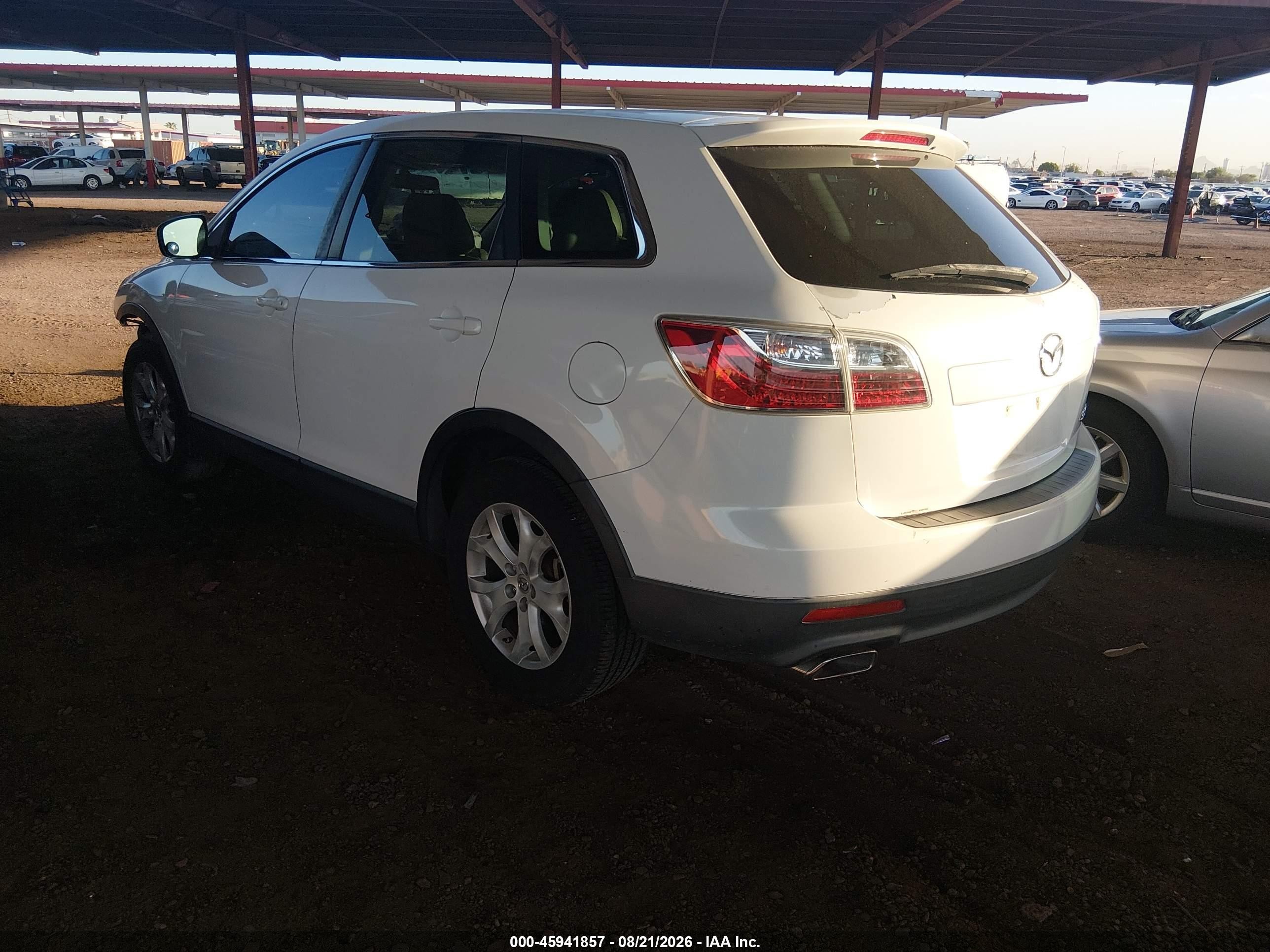 2012 Mazda Cx-9 Sport White vin: JM3TB2BA3C0334625