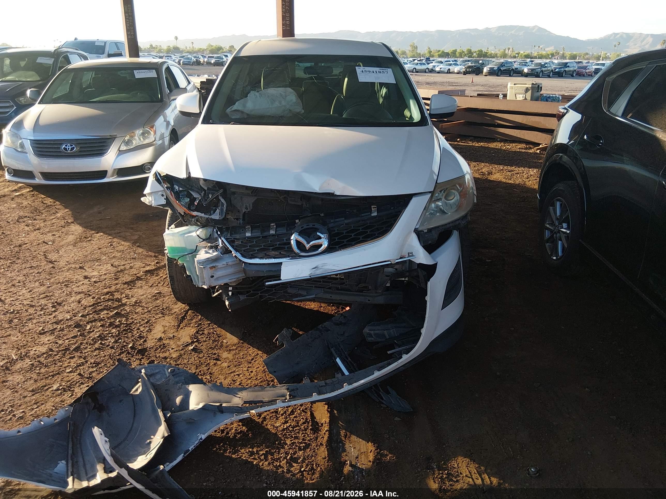 2012 Mazda Cx-9 Sport White vin: JM3TB2BA3C0334625