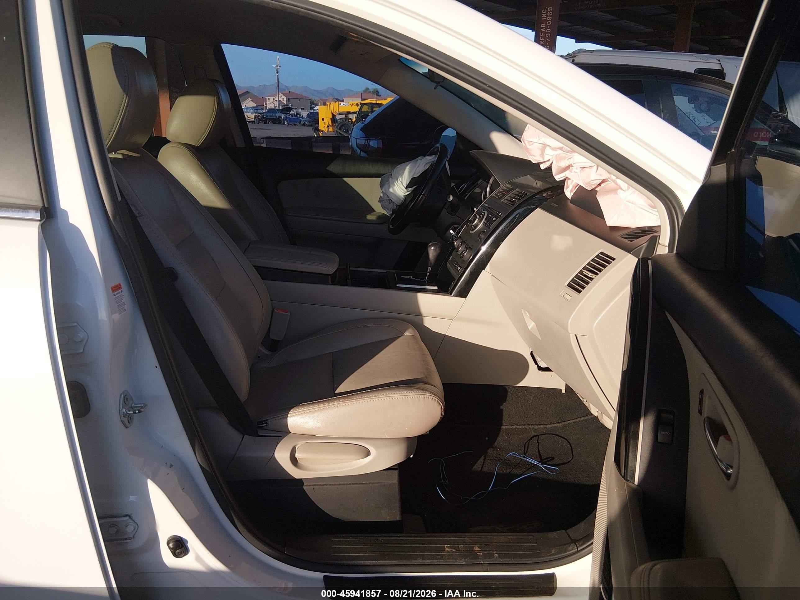 2012 Mazda Cx-9 Sport White vin: JM3TB2BA3C0334625