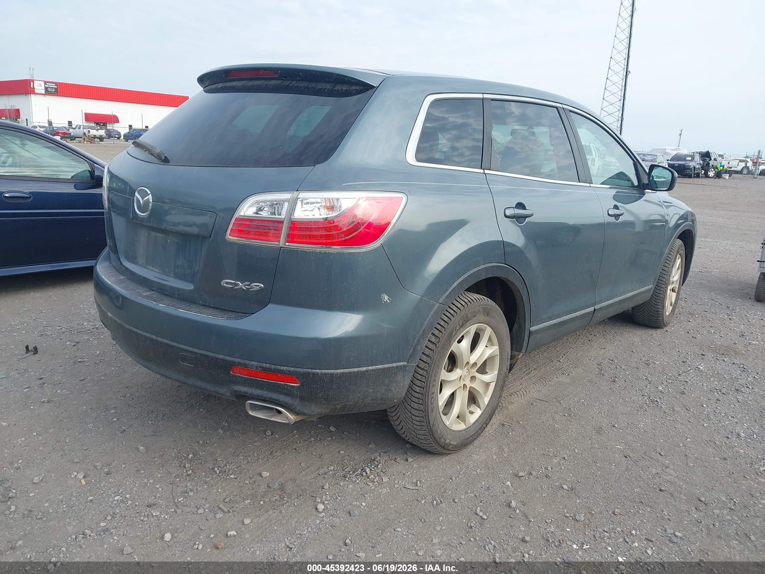 2011 Mazda Cx-9 Sport Green vin: JM3TB2BA4B0323552