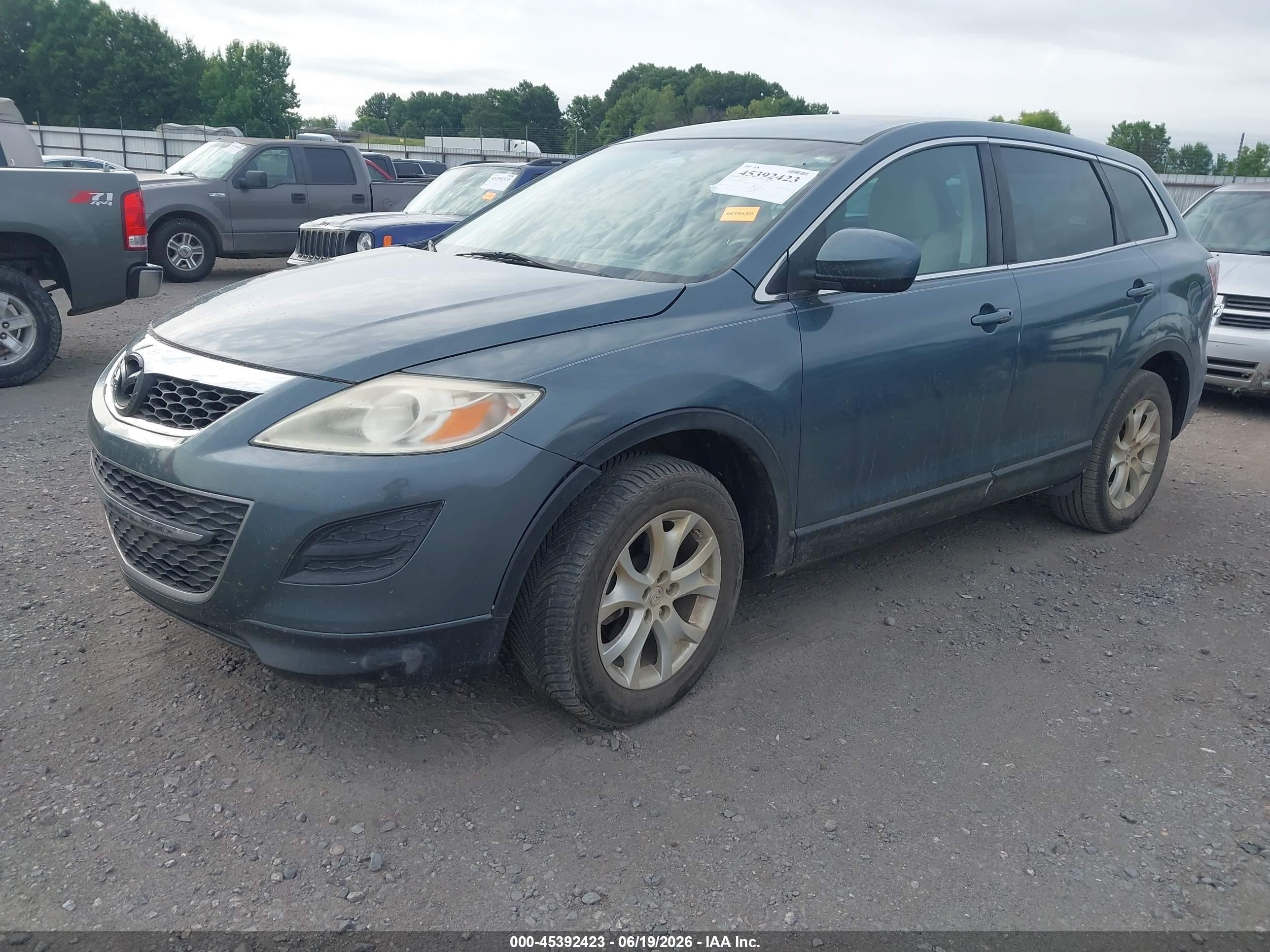2011 Mazda Cx-9 Sport Green vin: JM3TB2BA4B0323552