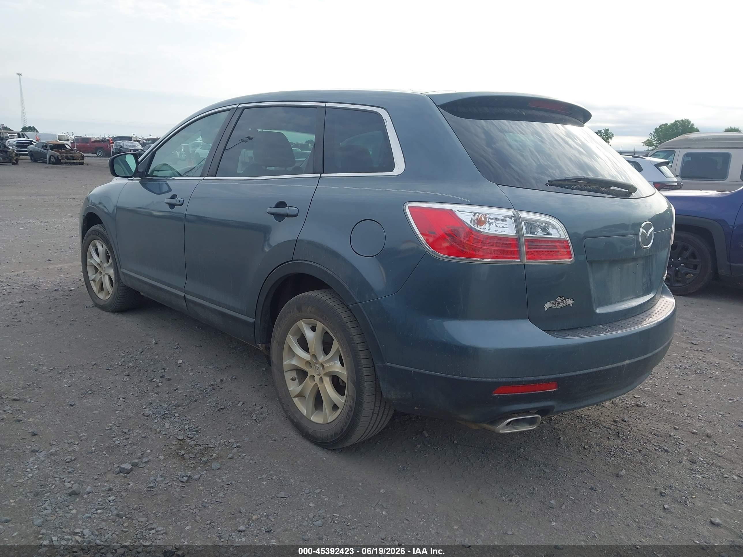 2011 Mazda Cx-9 Sport Green vin: JM3TB2BA4B0323552